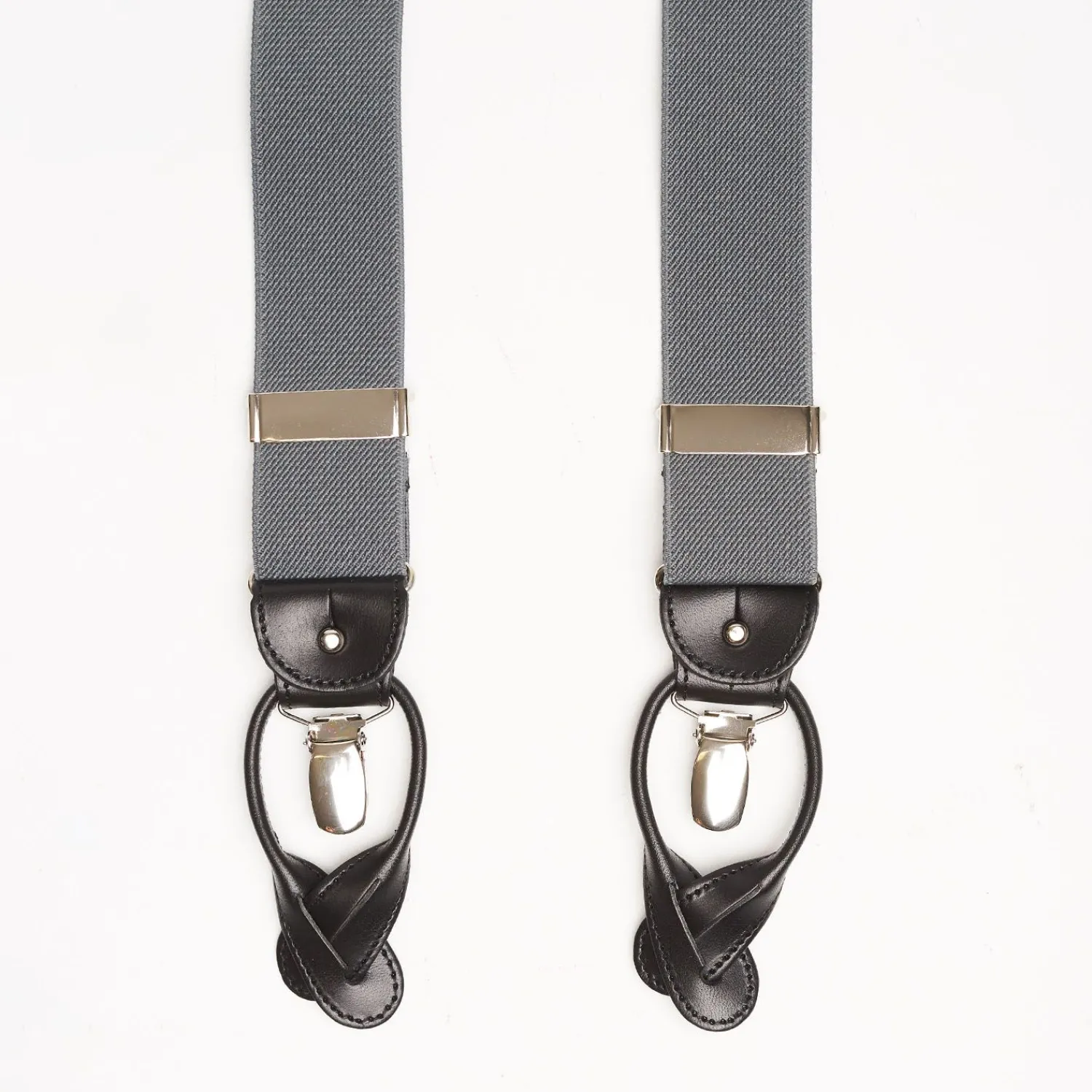 Grey Plain Colour Braces>E.Marinella Cheap