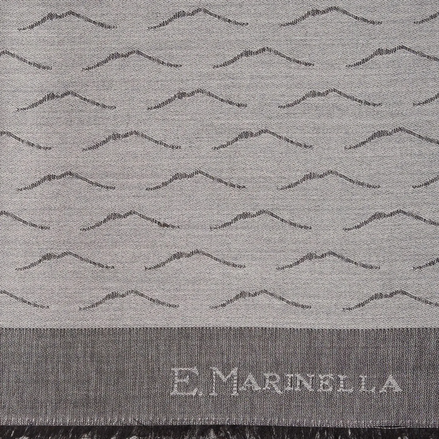 Grey Vesuvius Wool And Silk Scarf>E.Marinella Hot