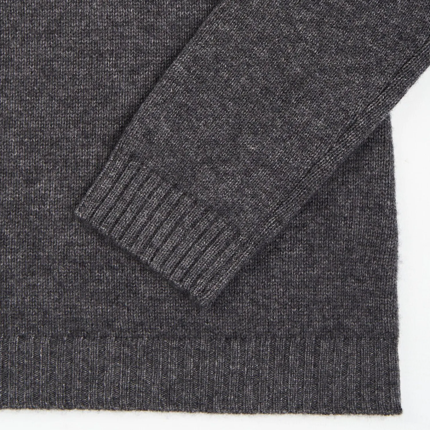 Grey Wool And Cashmere Crewneck>E.Marinella Store