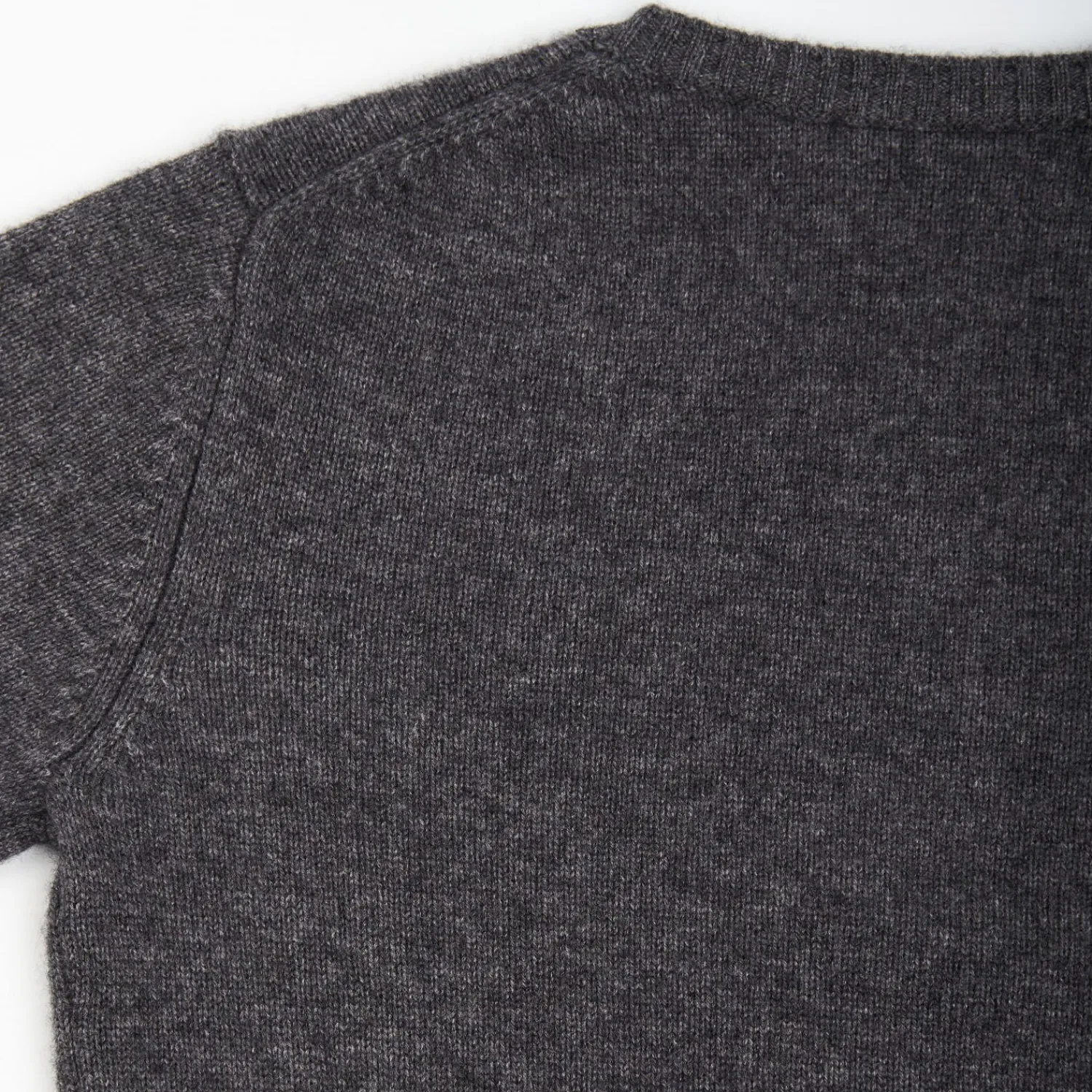 Grey Wool And Cashmere Crewneck>E.Marinella Store