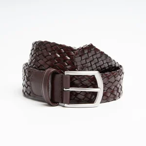 Hand-Woven Leather Belt 35 Mm>E.Marinella Sale
