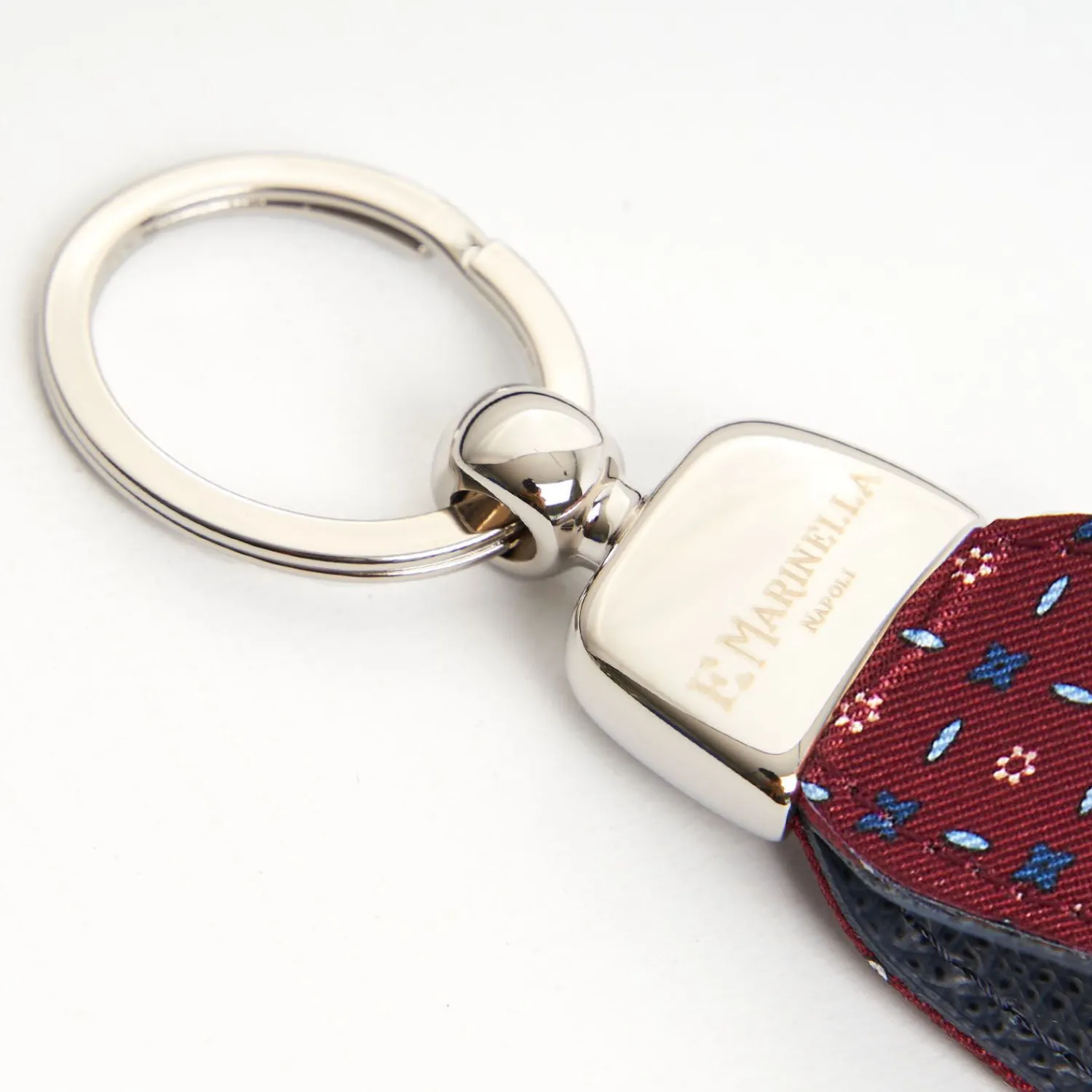 Keyfob In Silk And Leather>E.Marinella Flash Sale