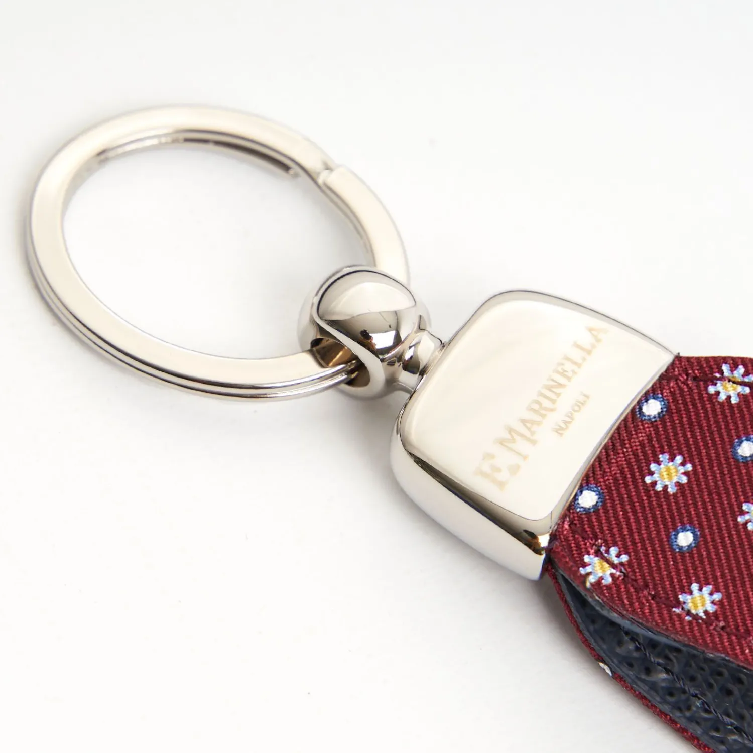 Keyfob In Silk And Leather>E.Marinella Flash Sale