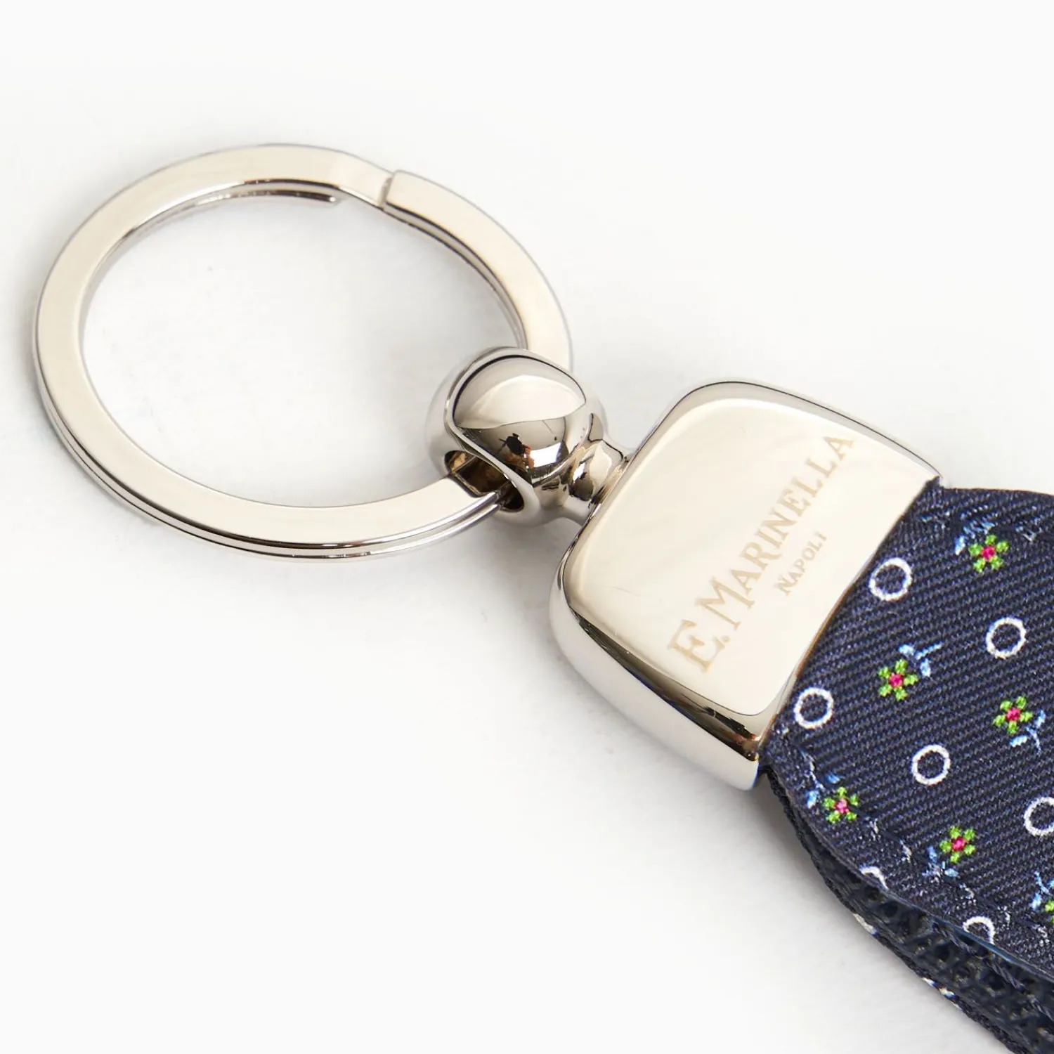 Keyfob In Silk And Leather>E.Marinella Shop