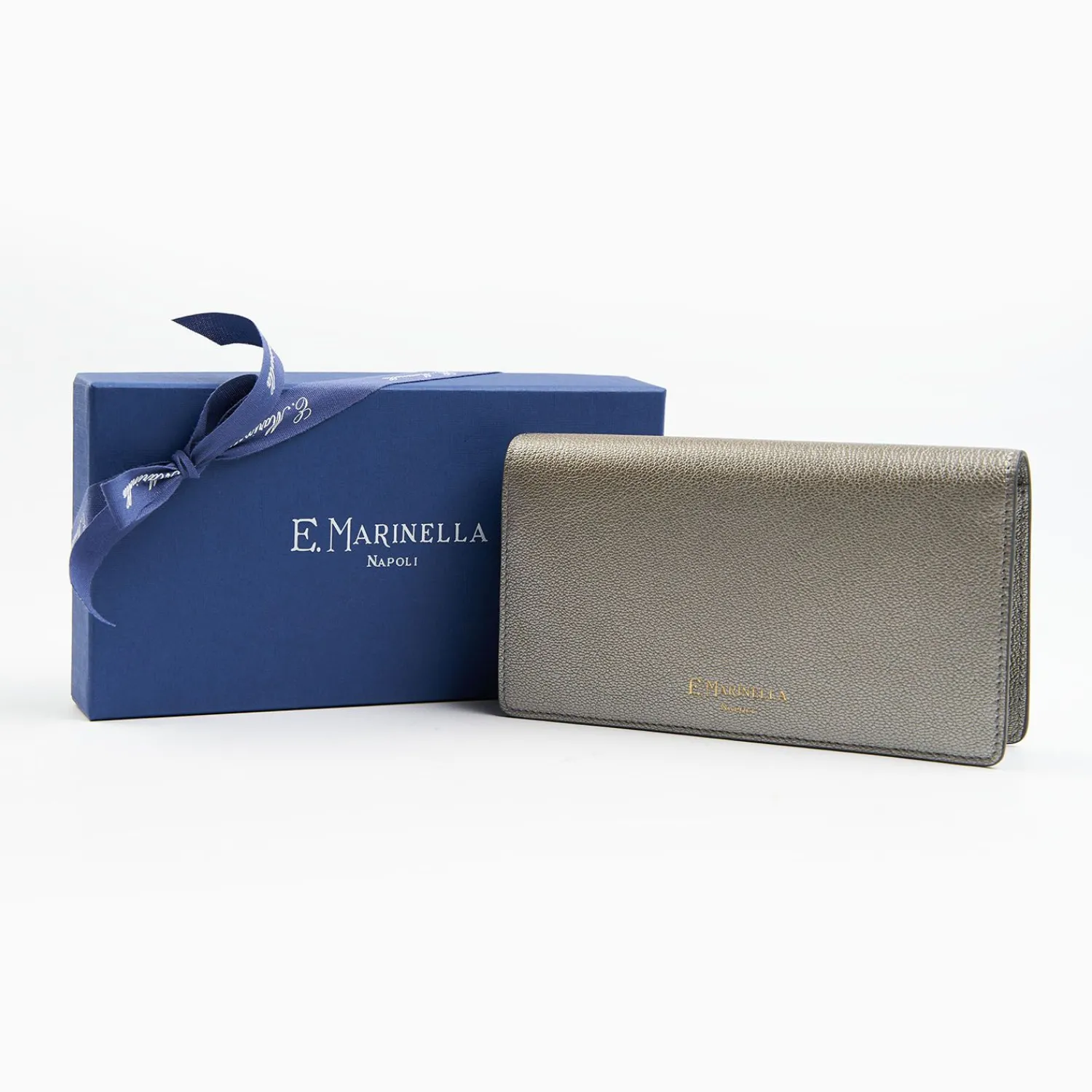 Lead Grey Big Wallet In Soft Leather>E.Marinella Sale