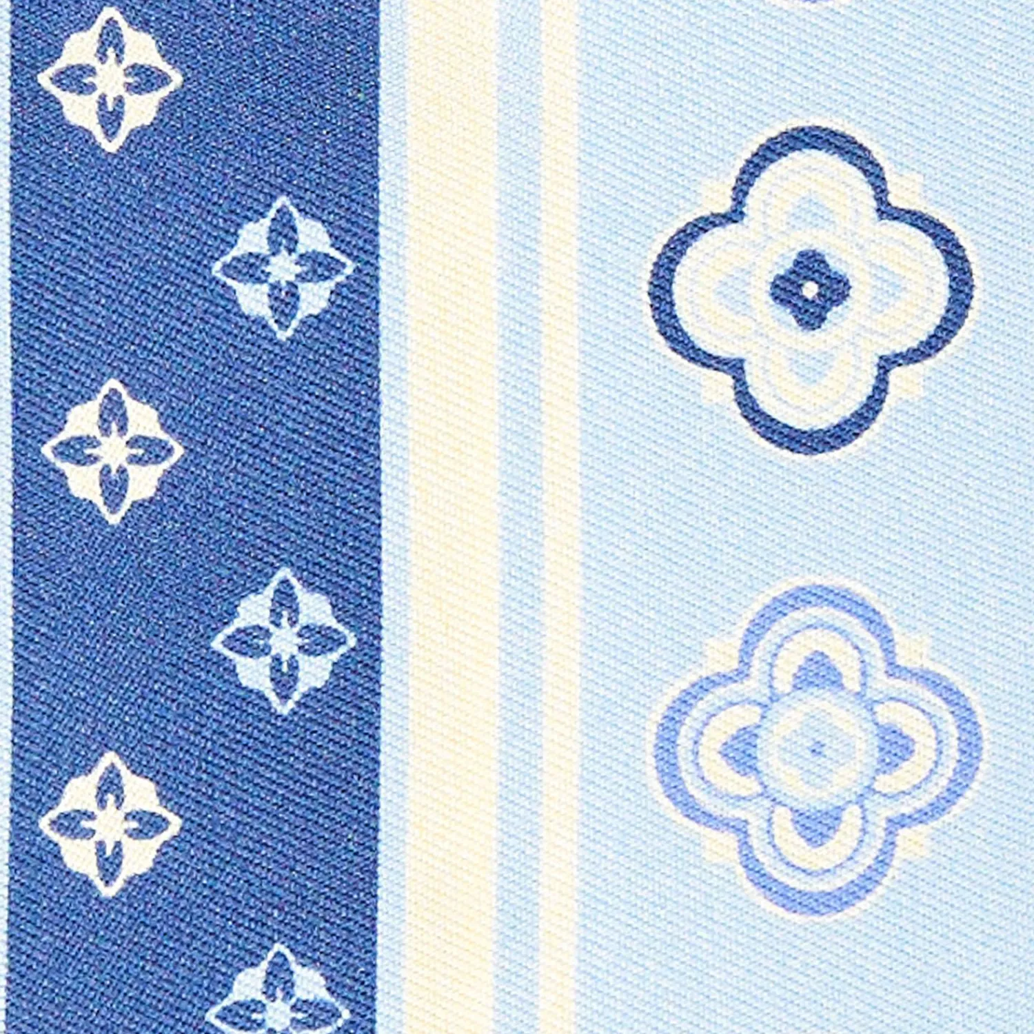 Light Blue And Blue Silk Twilly>E.Marinella New