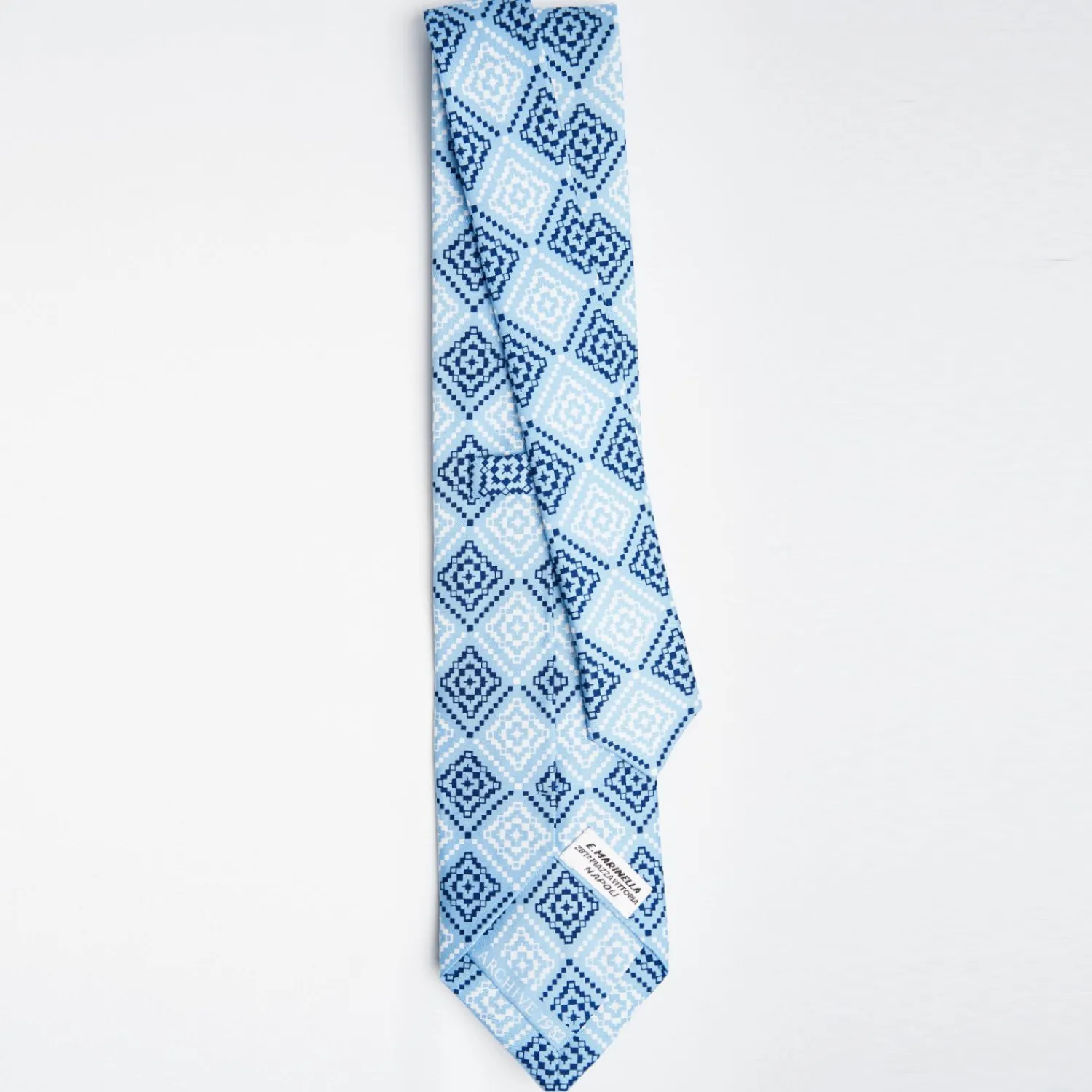 Light Blue Archivio Collection Silk Tie 1982-03>E.Marinella Outlet