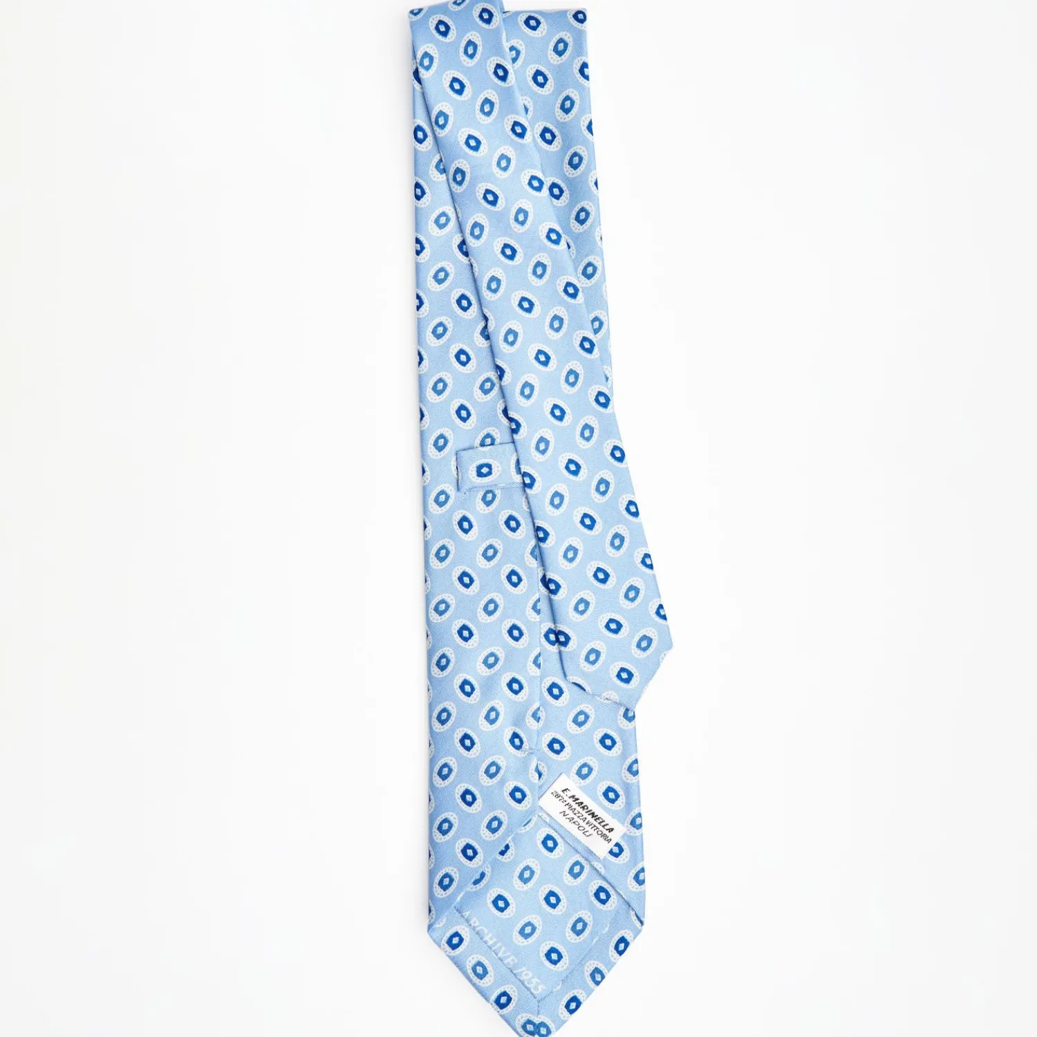 Light Blue Archivio Collection Silk Tie 1955-02>E.Marinella Outlet
