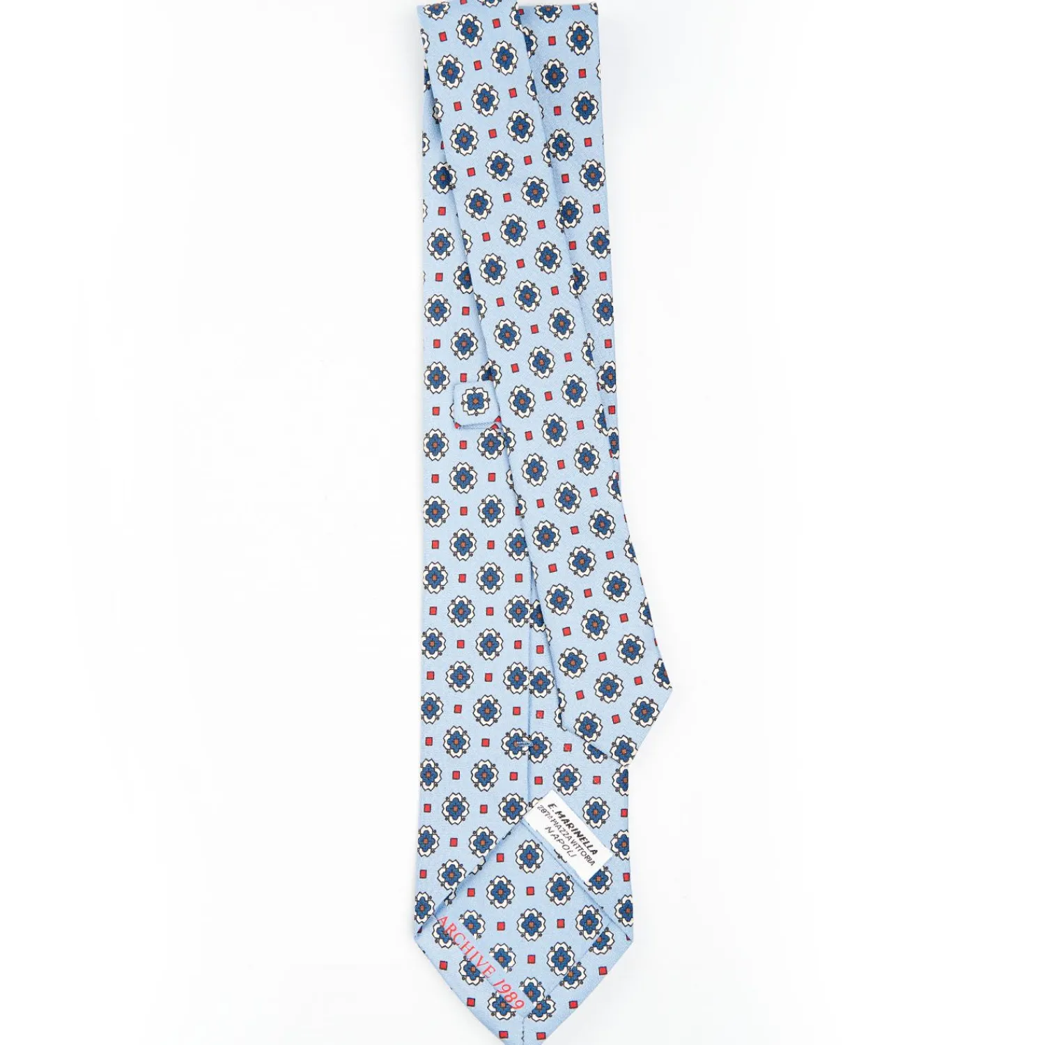 Light Blue Archivio Collection Silk Tie 1989-04>E.Marinella Outlet