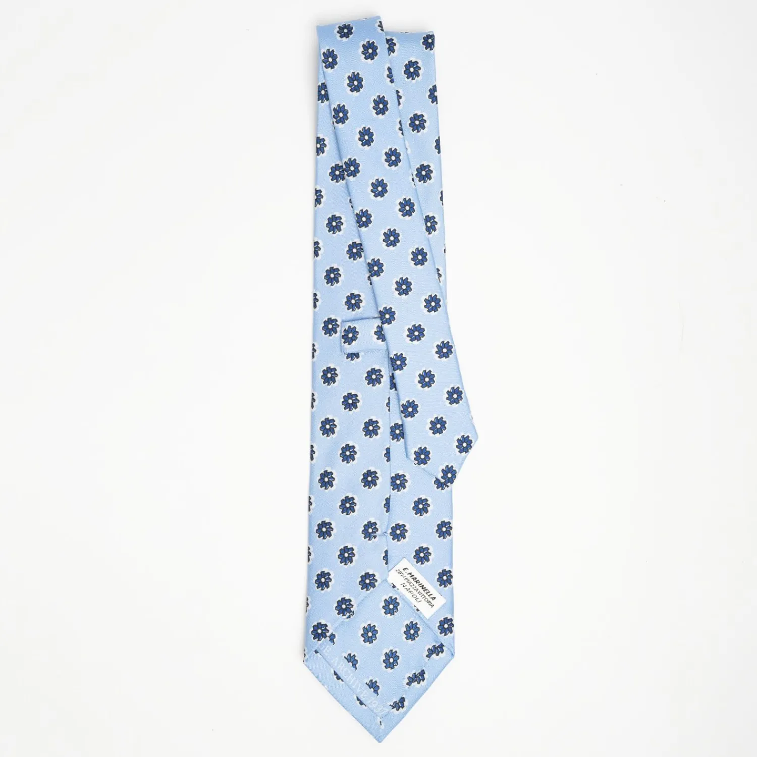 Light Blue Archivio Collection Silk Tie 1937_03>E.Marinella Cheap