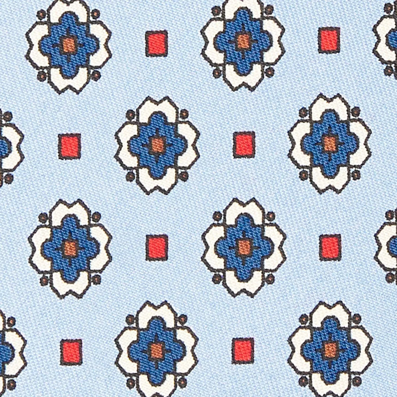Light Blue Archivio Collection Silk Tie 1989-04>E.Marinella Outlet