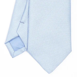 Light Blue Ceremonial Jacquard Silk Tie>E.Marinella Fashion