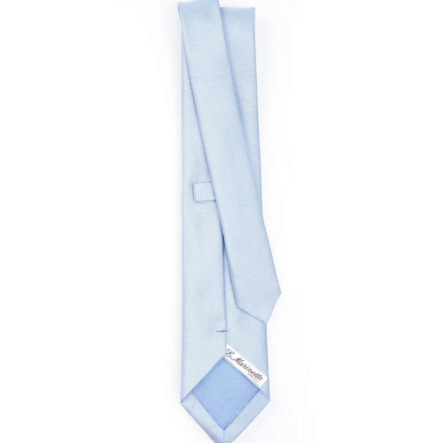 Light Blue Ceremonial Jacquard Silk Tie>E.Marinella Fashion