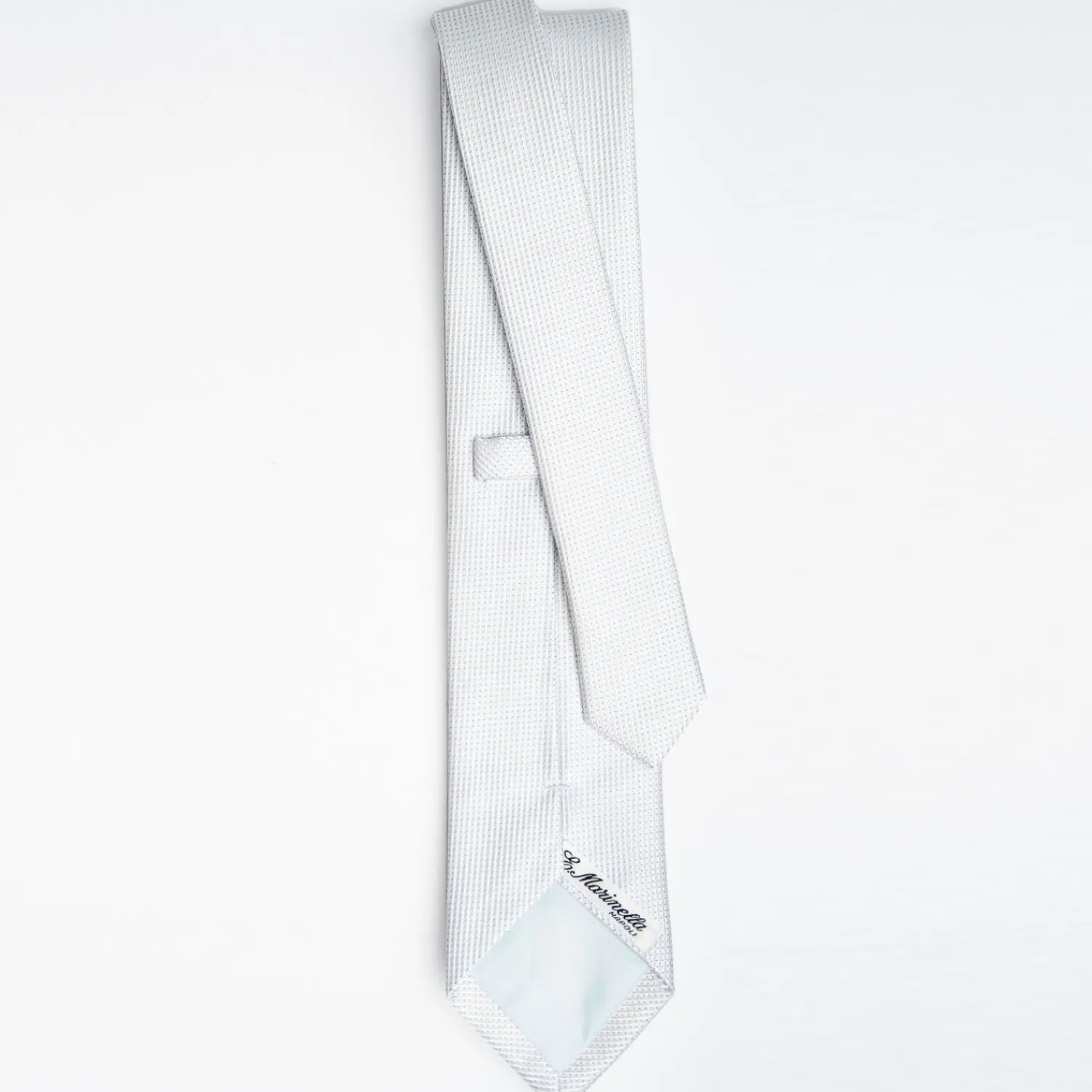 Light Blue Ceremonial Jacquard Silk Tie>E.Marinella Shop