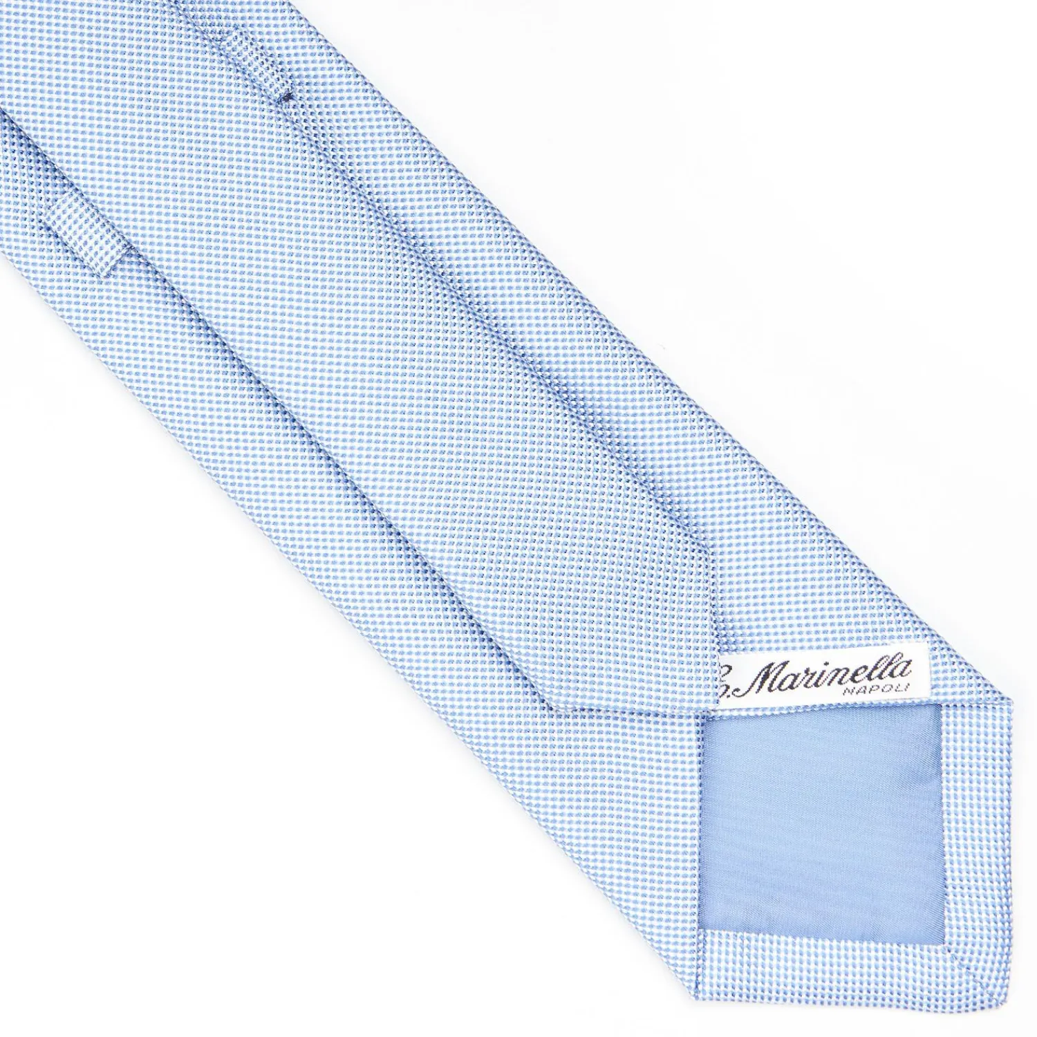 Light Blue Ceremonial Jacquard Silk Tie>E.Marinella Fashion