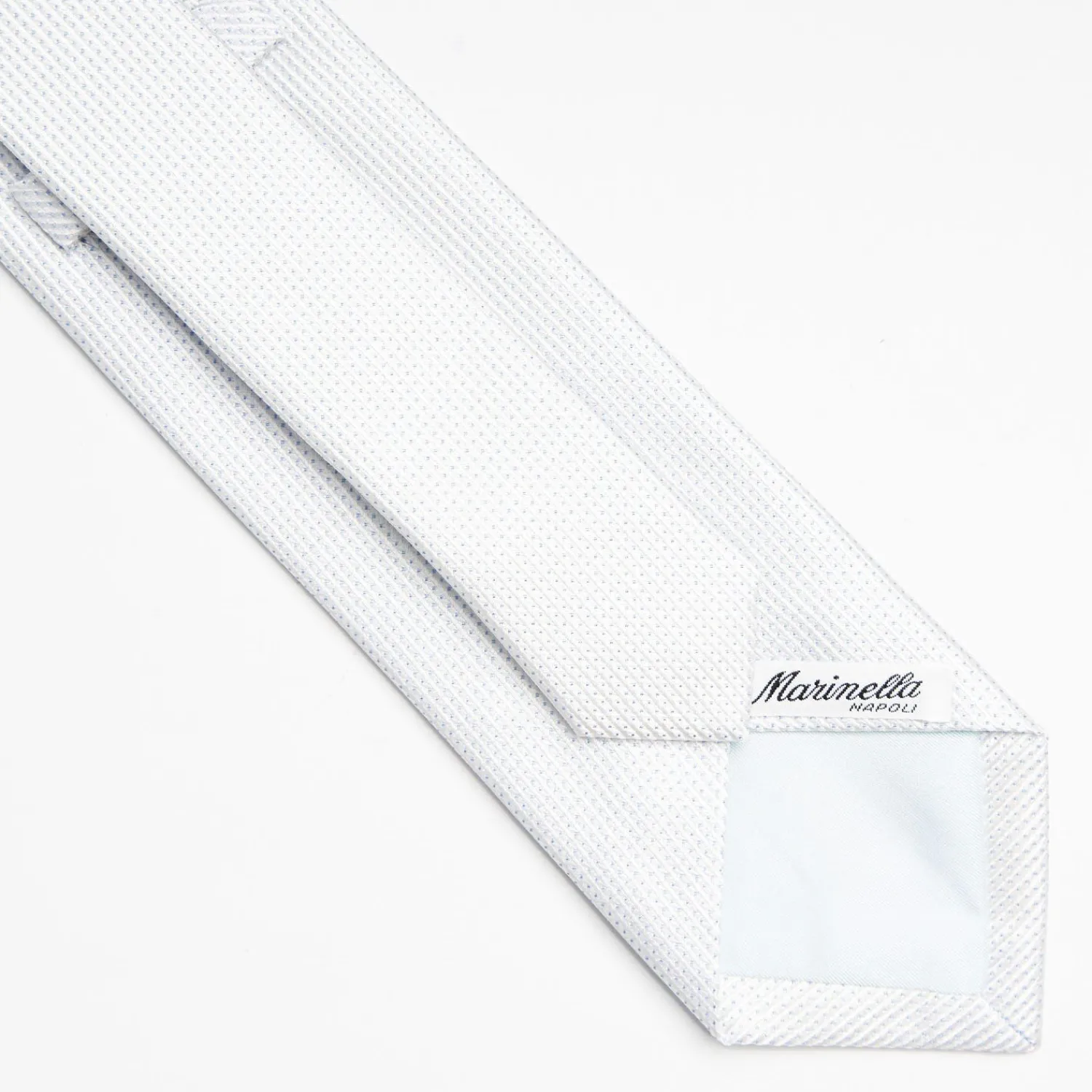 Light Blue Ceremonial Jacquard Silk Tie>E.Marinella Shop