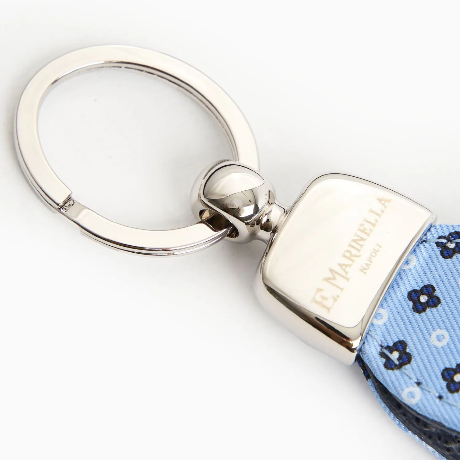 Light Blue Keyfob In Silk And Leather>E.Marinella Hot