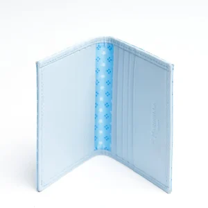 Light Blue Leather Folding Card Holder - 10 Compartments>E.Marinella Fashion