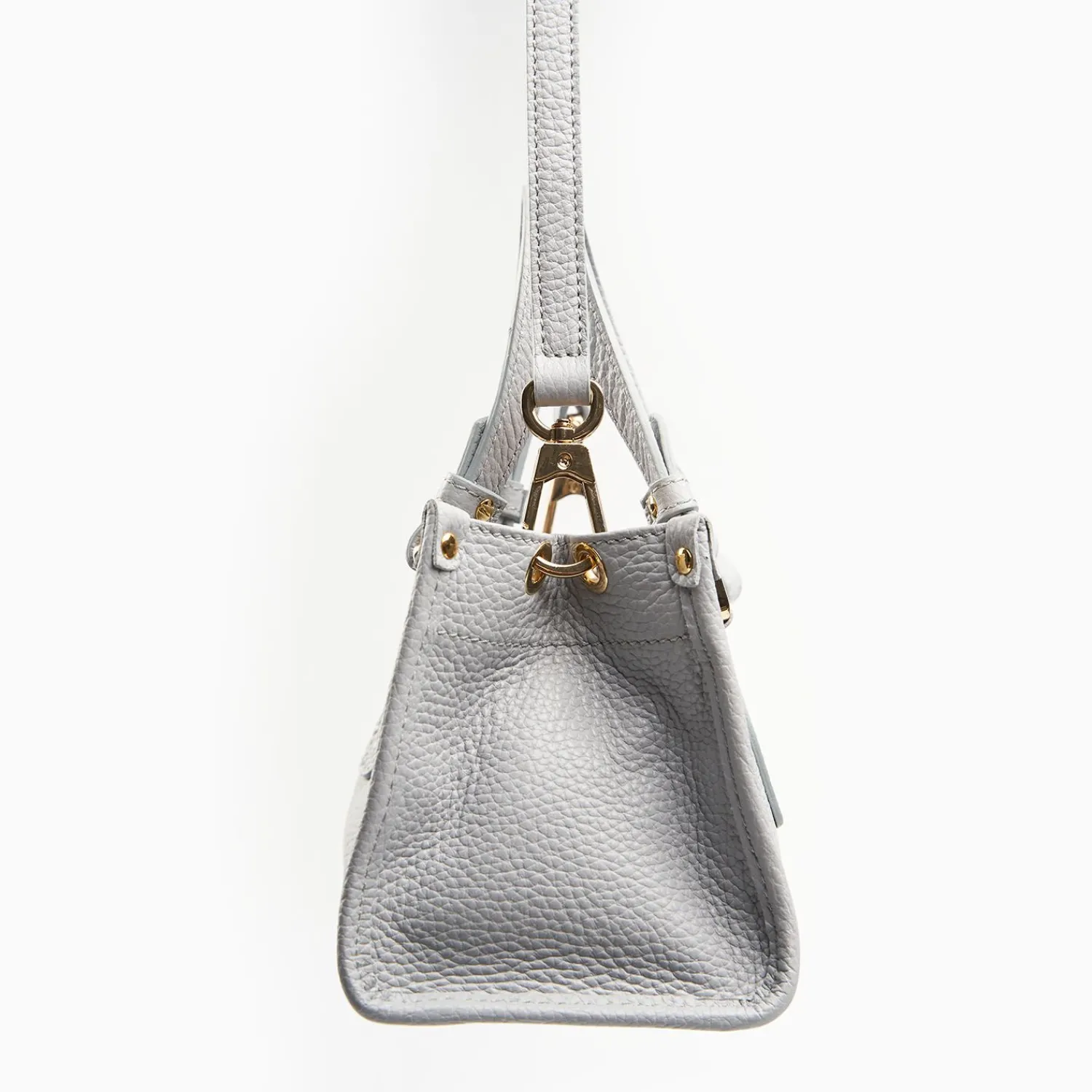 Light Blue Mini Shopping Bag In Hammered Leather>E.Marinella Cheap