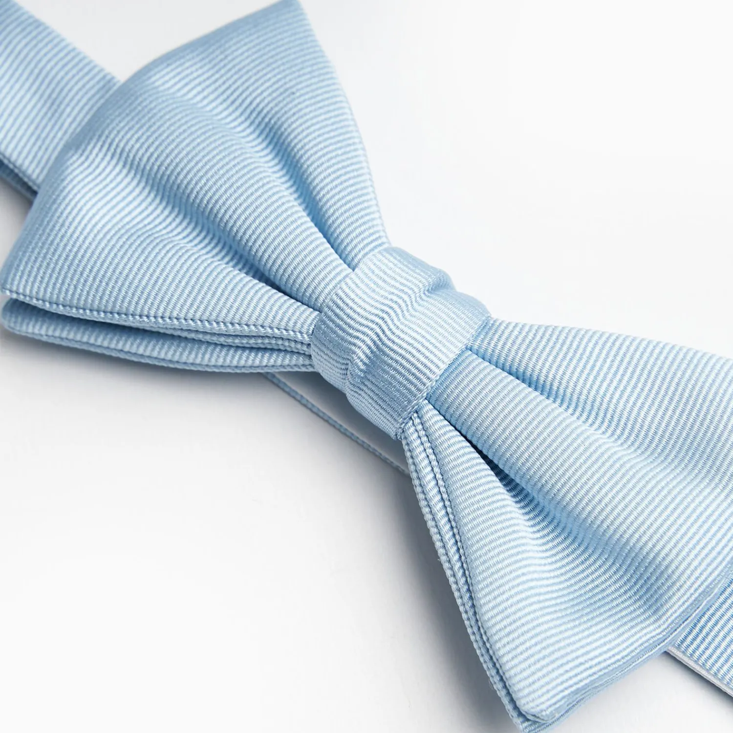 Light Blue Pre-Knotted Silk Bowtie - Solid Color>E.Marinella Shop