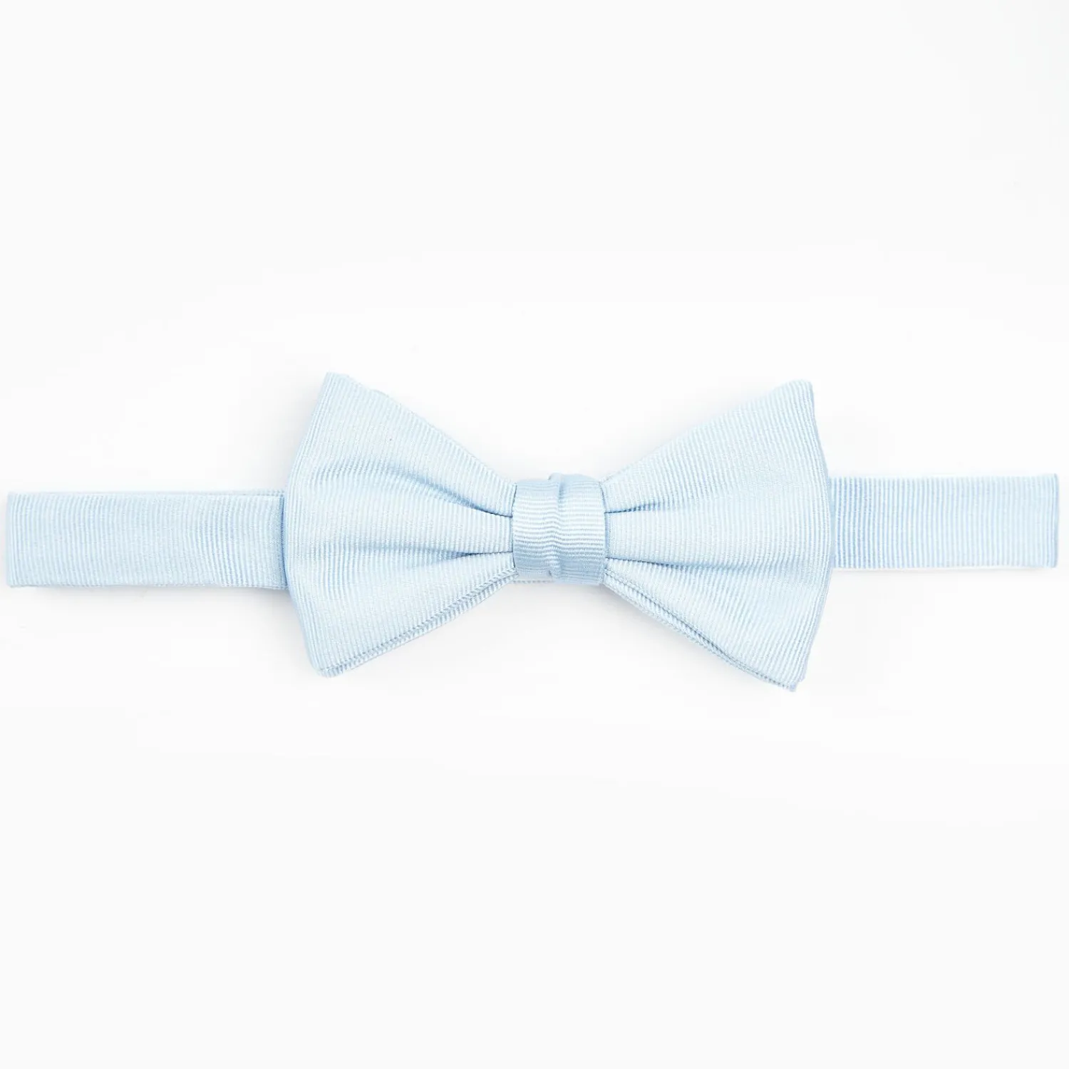Light Blue Pre-Knotted Silk Bowtie - Solid Color>E.Marinella Shop