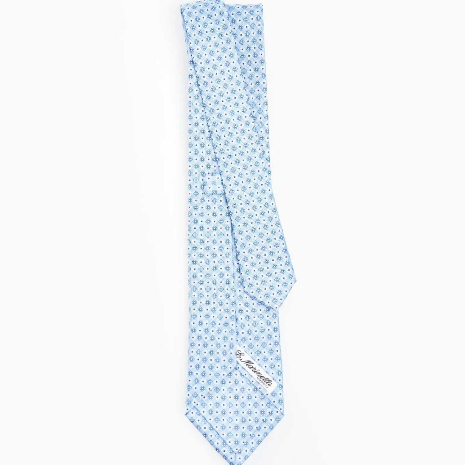 Light Blue Sartorial Classic Silk Tie - Small Flower Pattern>E.Marinella Cheap