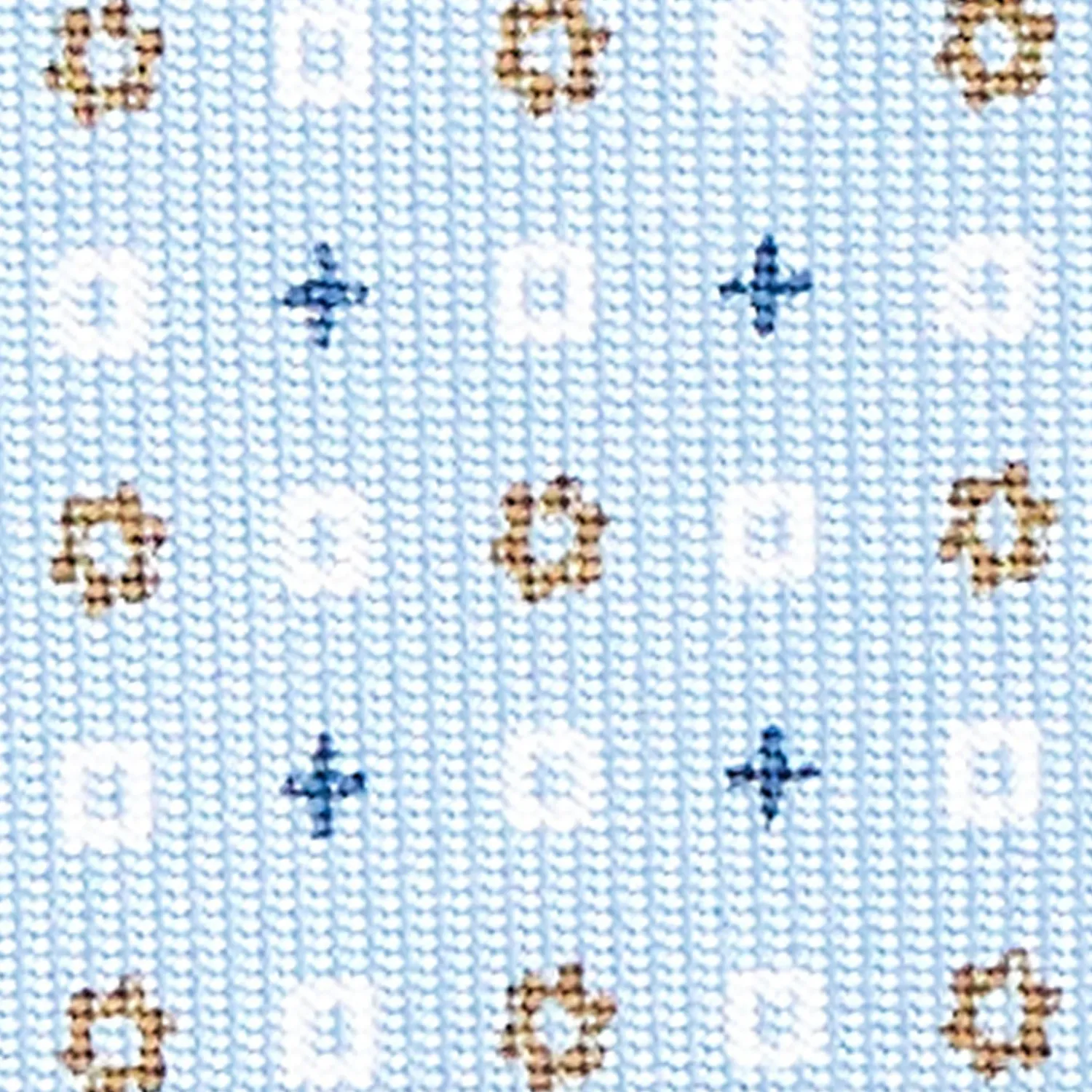 Light Blue Sartorial Classic Silk Tie - Small Flower Designs>E.Marinella Flash Sale