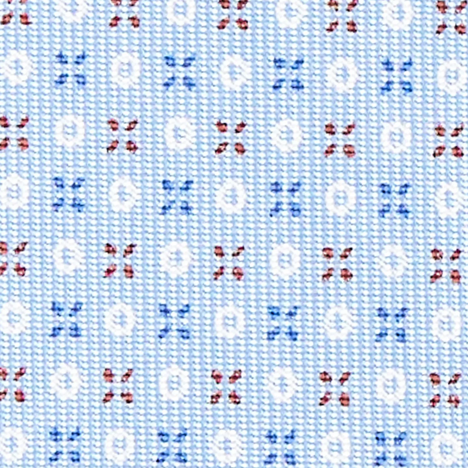 Light Blue Sartorial Classic Silk Tie - Small Flower Pattern>E.Marinella Outlet