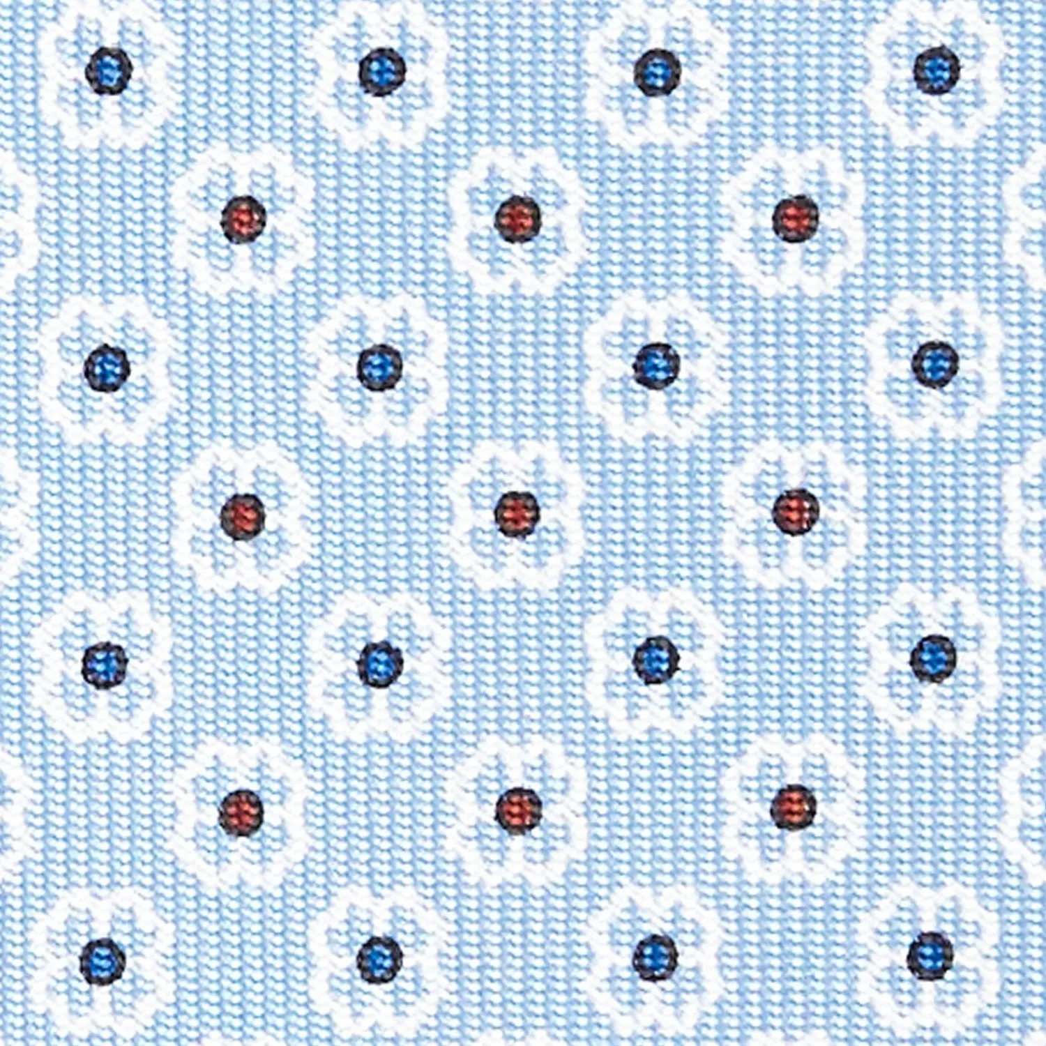 Light Blue Sartorial Classic Silk Tie - Small Flower Pattern>E.Marinella Cheap