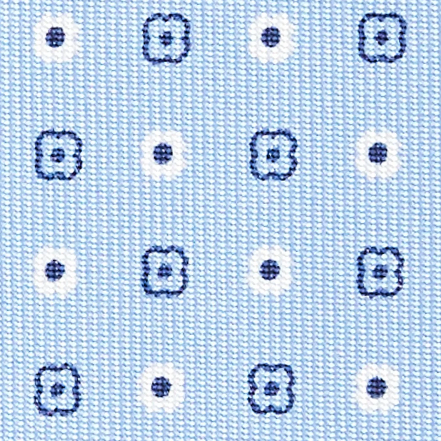 Light Blue Sartorial Classic Silk Tie - Small Flower Pattern>E.Marinella New