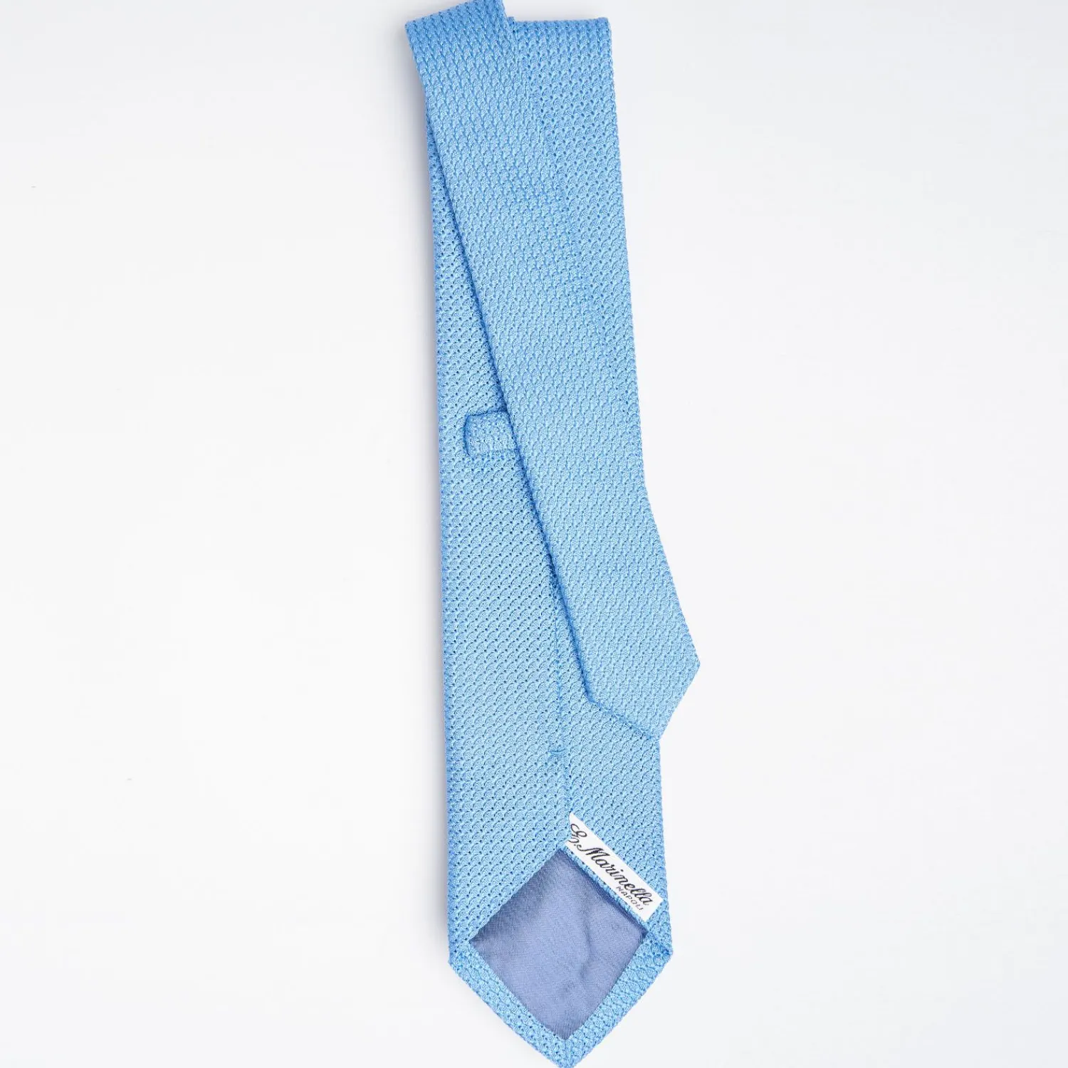Light Blue Sartorial Granadine Silk Tie>E.Marinella Online