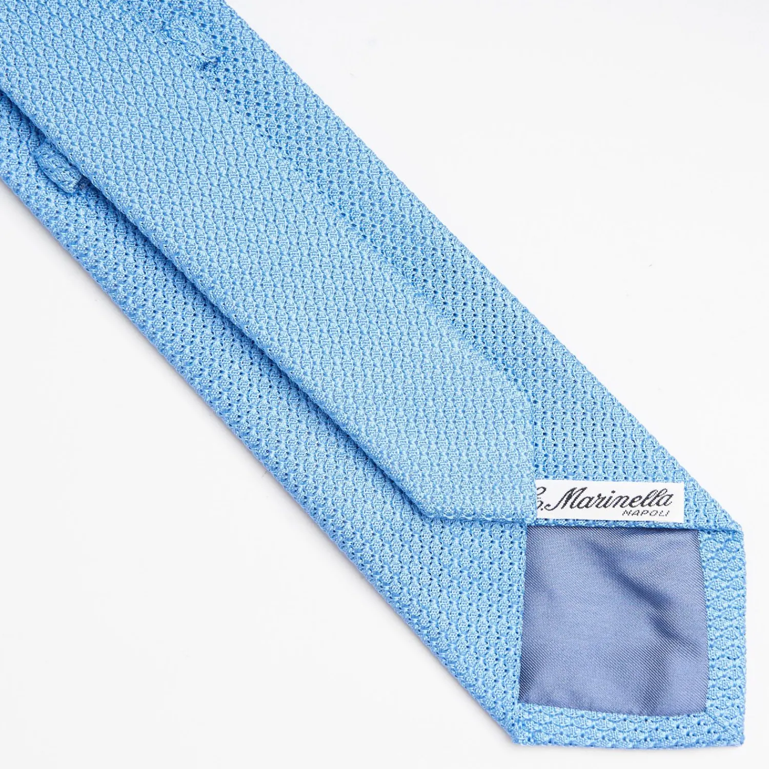 Light Blue Sartorial Granadine Silk Tie>E.Marinella Online