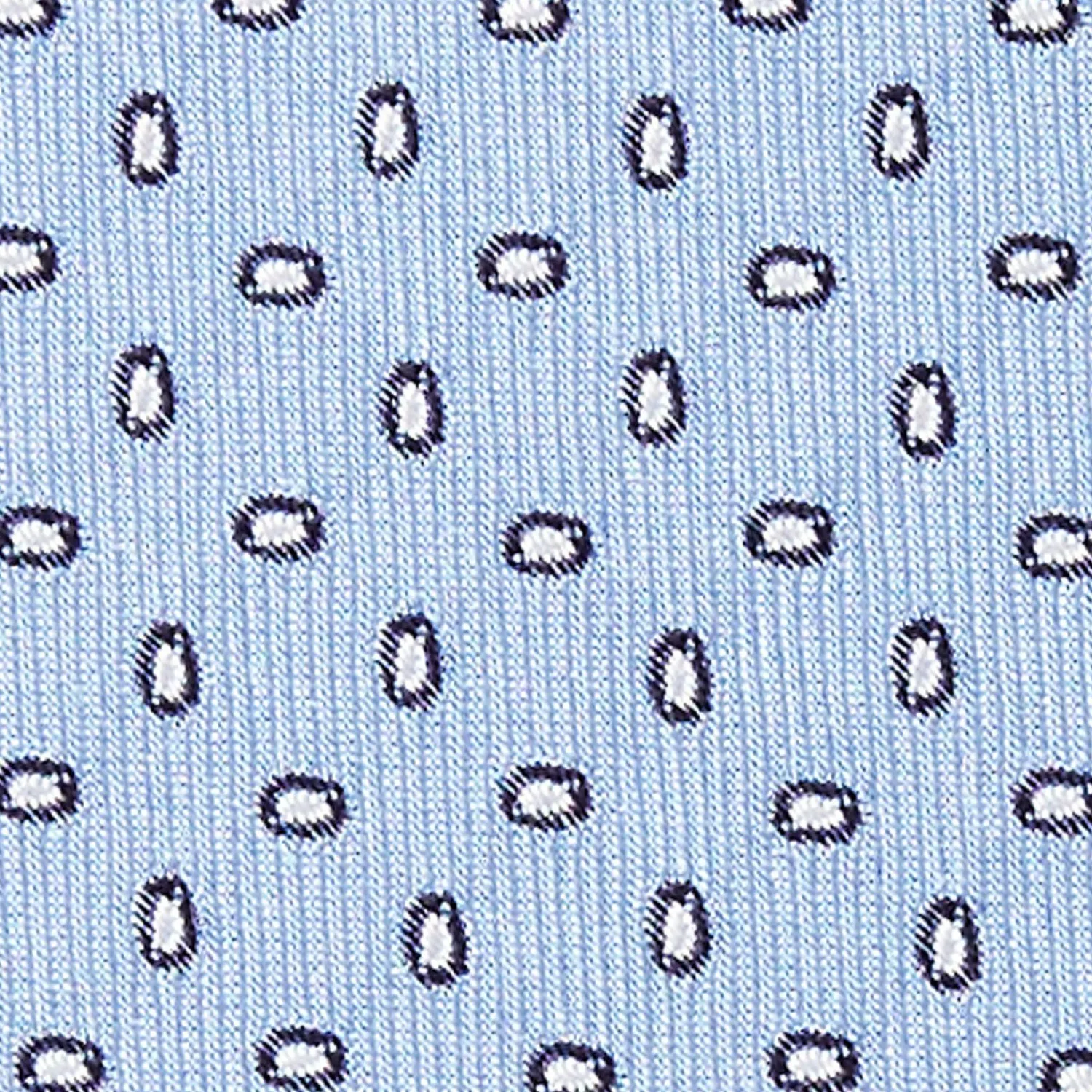 Light Blue Sartorial Jacquard Silk Tie - Small Geometric Pattern>E.Marinella Online