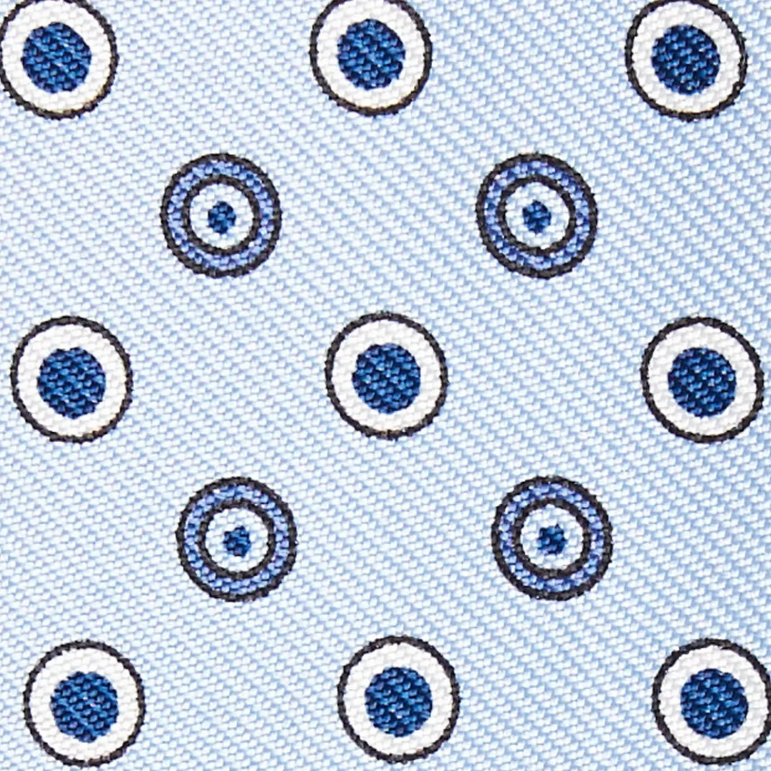 Light Blue Silk Bowtie To Self-Tie Small Geometric Pattern>E.Marinella Best