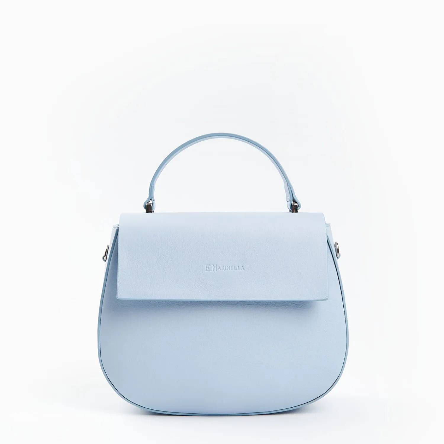 Light Blue Smooth Leather Cleo Bag>E.Marinella Best Sale