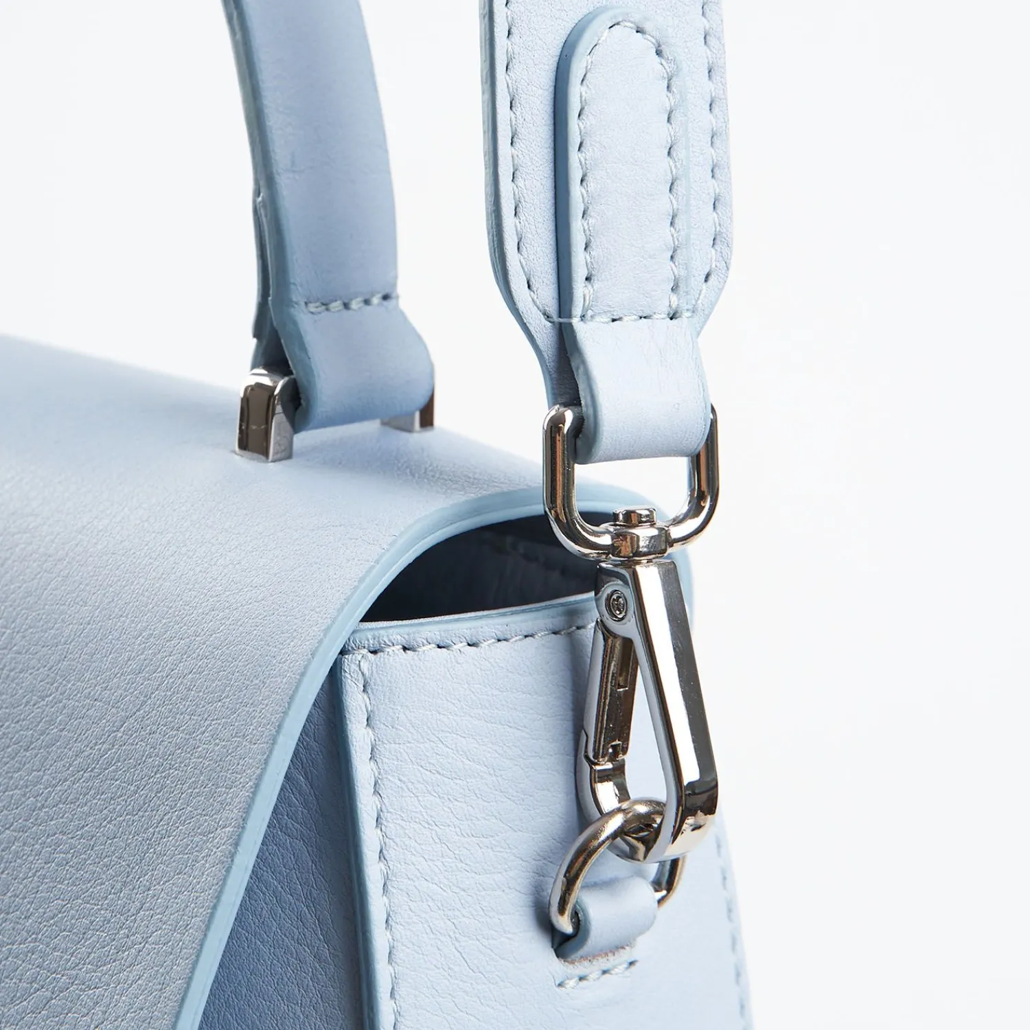 Light Blue Smooth Leather Cleo Bag>E.Marinella Best Sale