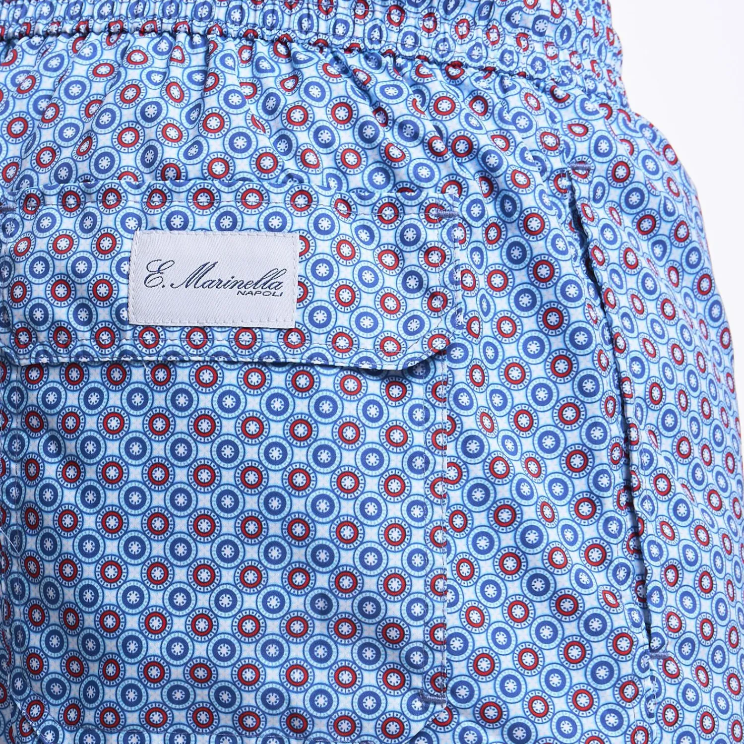 Light Blue Swim Short - Large Flower Pattern>E.Marinella Sale