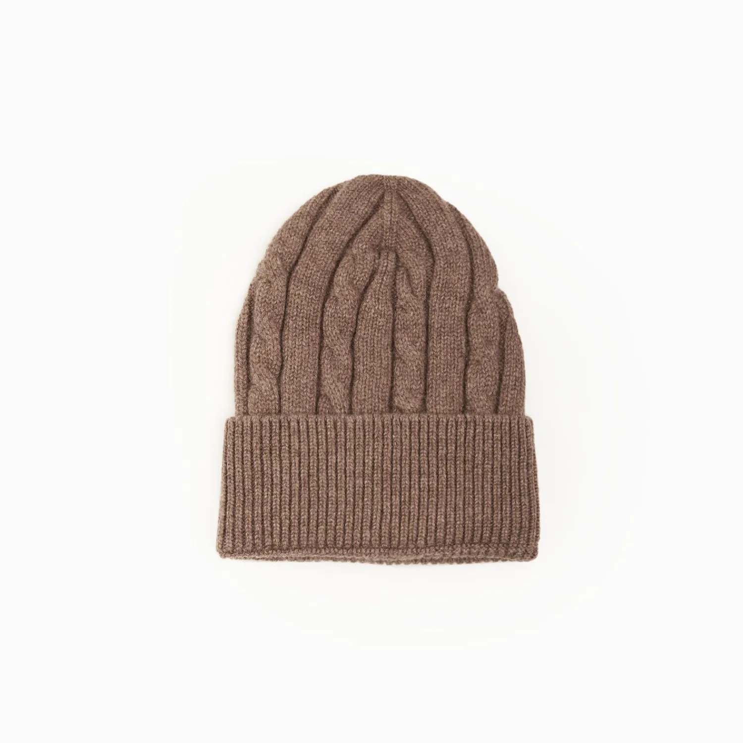 Light Brown Cashmere Braid Beanie>E.Marinella Sale