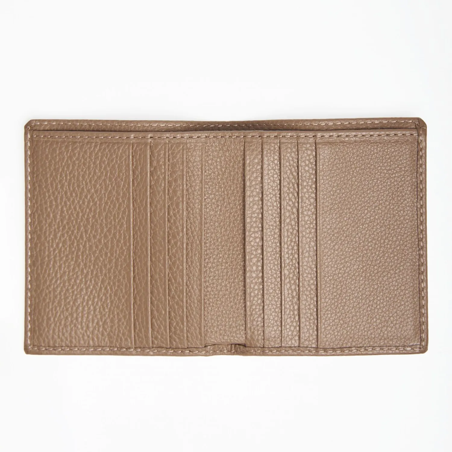 Light Brown Hammered Leather Small Wallet>E.Marinella Cheap
