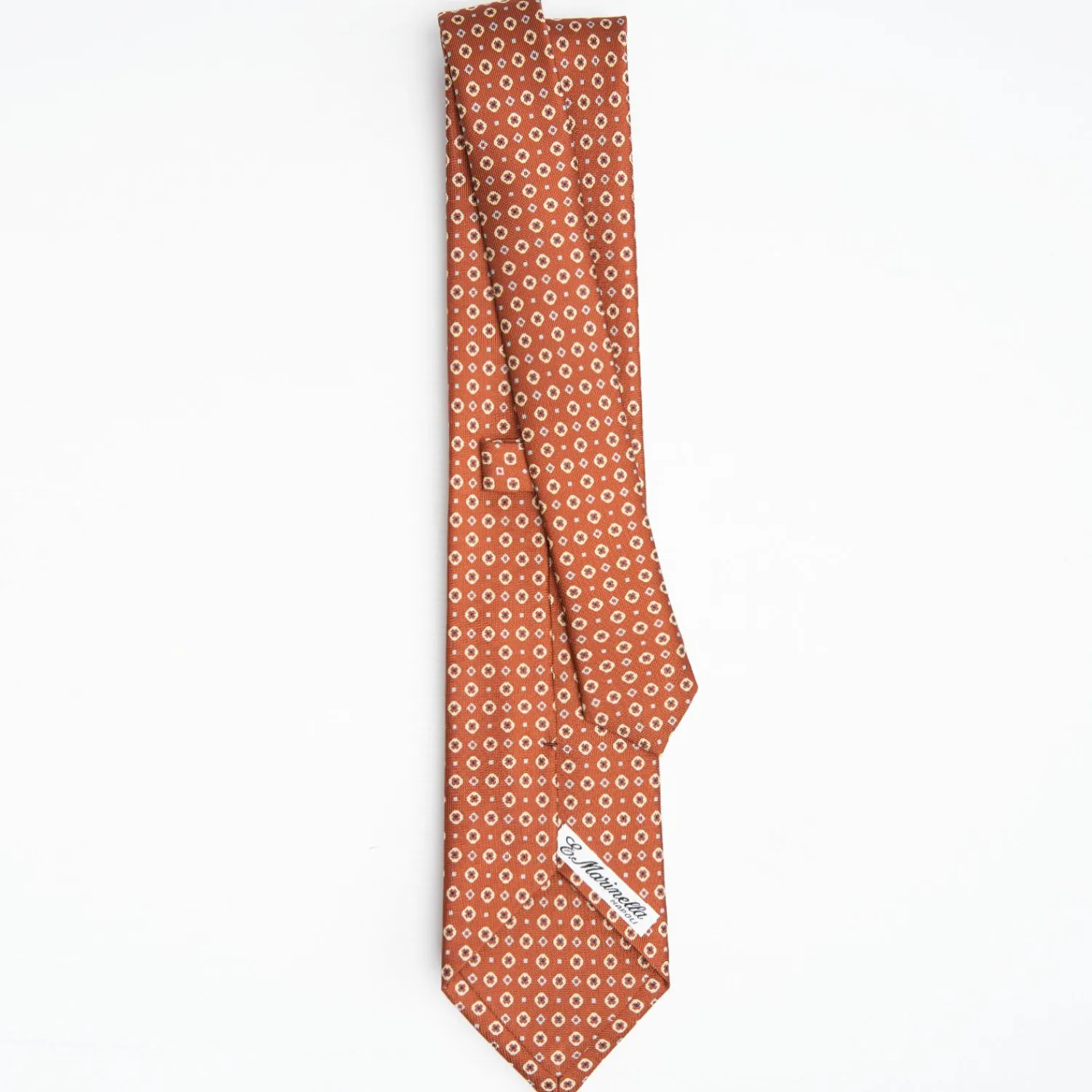 Light Brown Sartorial Classic Silk Tie Small Flower Pattern>E.Marinella Cheap