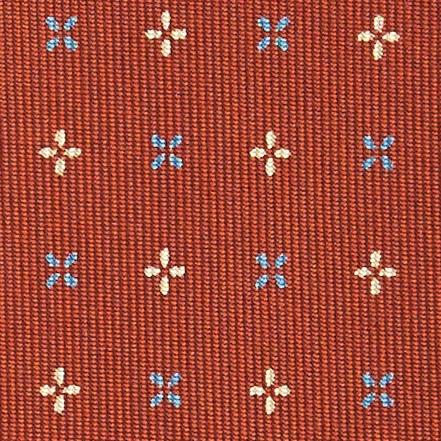 Light Brown Sartorial Classic Tie - Small Flower Pattern>E.Marinella Best Sale