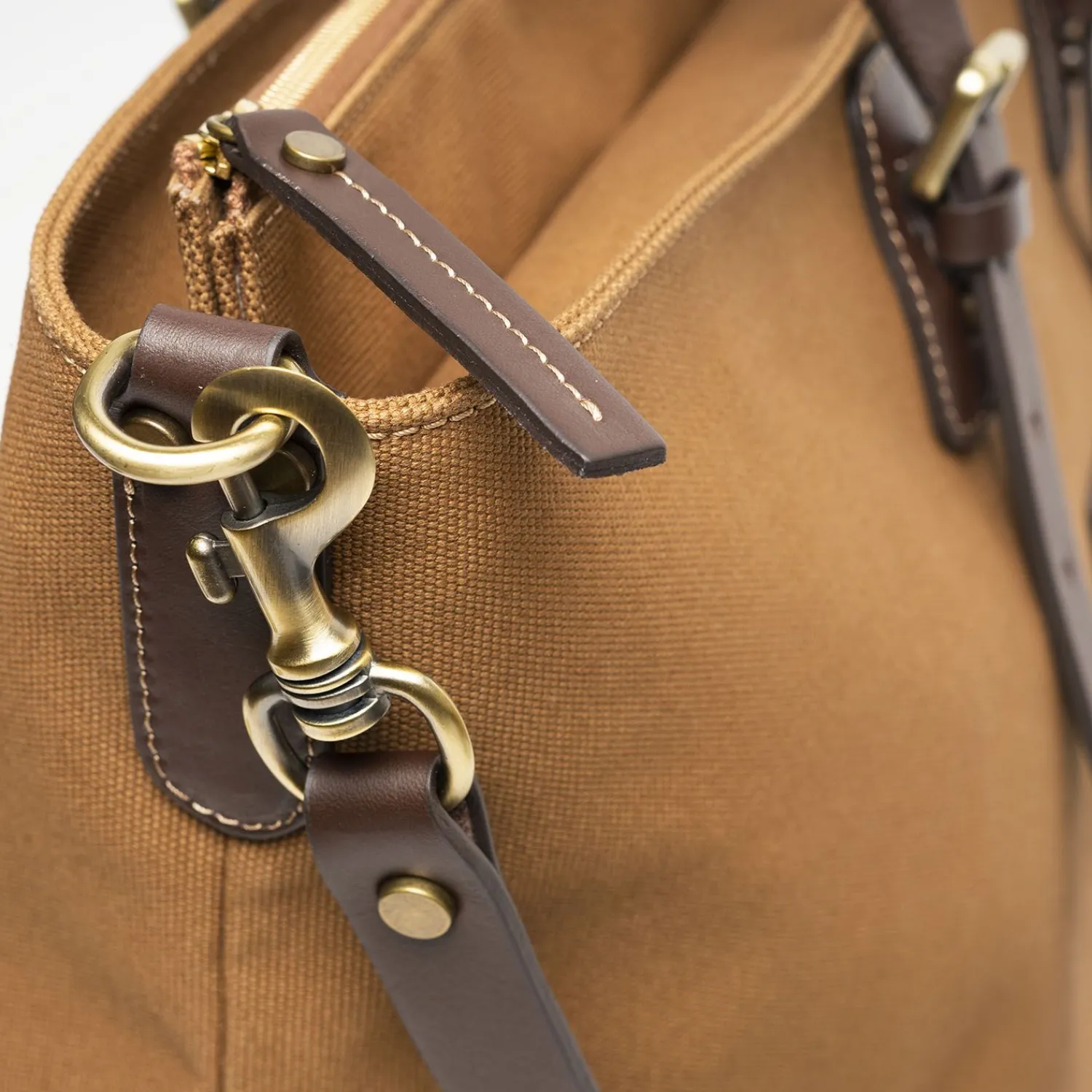 Light Brown Weekend Bag With Leather Trim>E.Marinella Hot