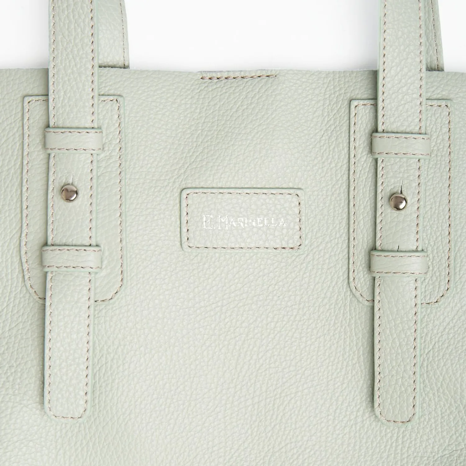 Light Green Deconstructed Bag>E.Marinella Hot