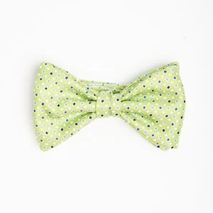 Light Green Pre-Knotted Bowtie - Small Geometric Pattern>E.Marinella Best Sale