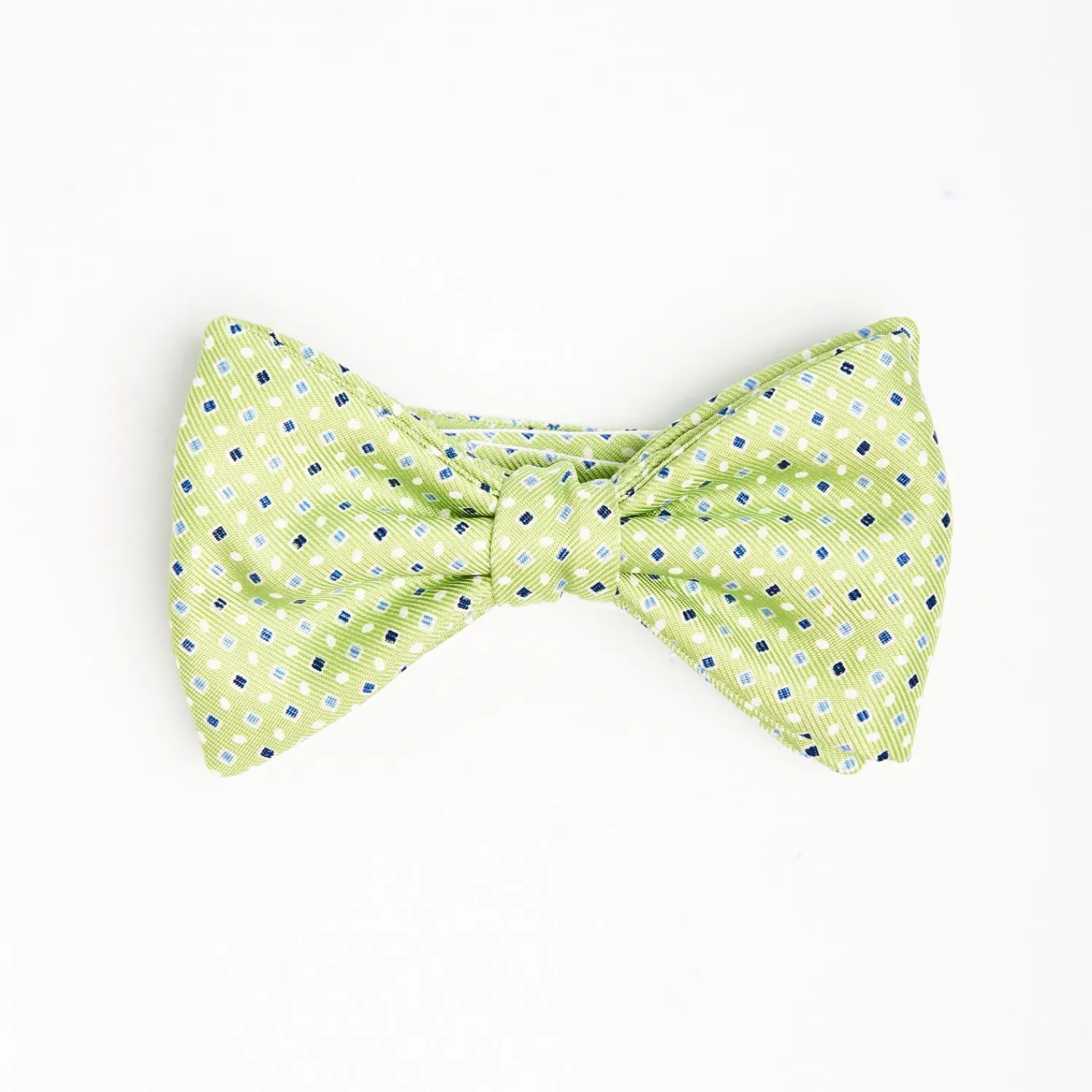 Light Green Pre-Knotted Bowtie - Small Geometric Pattern>E.Marinella Best Sale