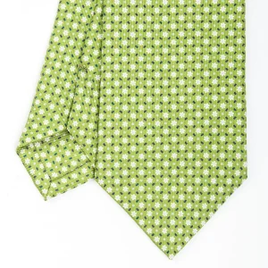 Light Green Sartorial Classic Silk Tie - Small Flower Pattern>E.Marinella Flash Sale
