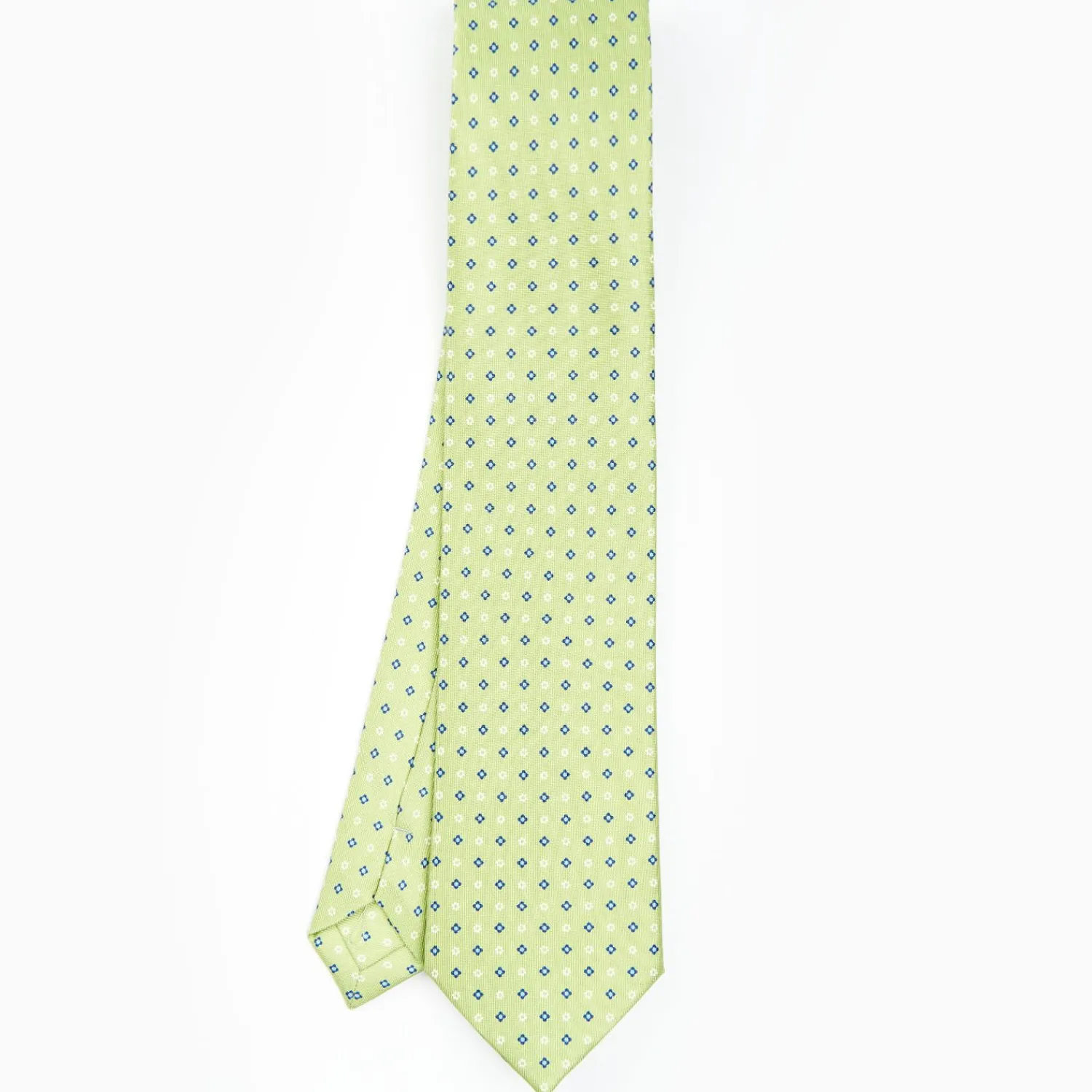 Light Green Sartorial Classic Silk Tie - Small Flower Designs>E.Marinella Cheap