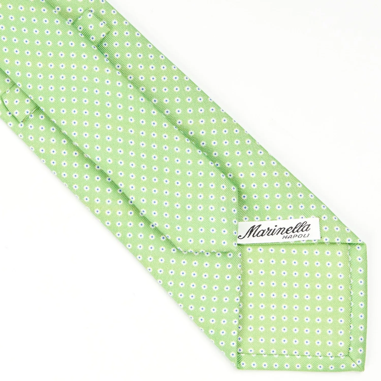 Light Green Sartorial Classic Silk Tie - Small Flower Pattern>E.Marinella Store