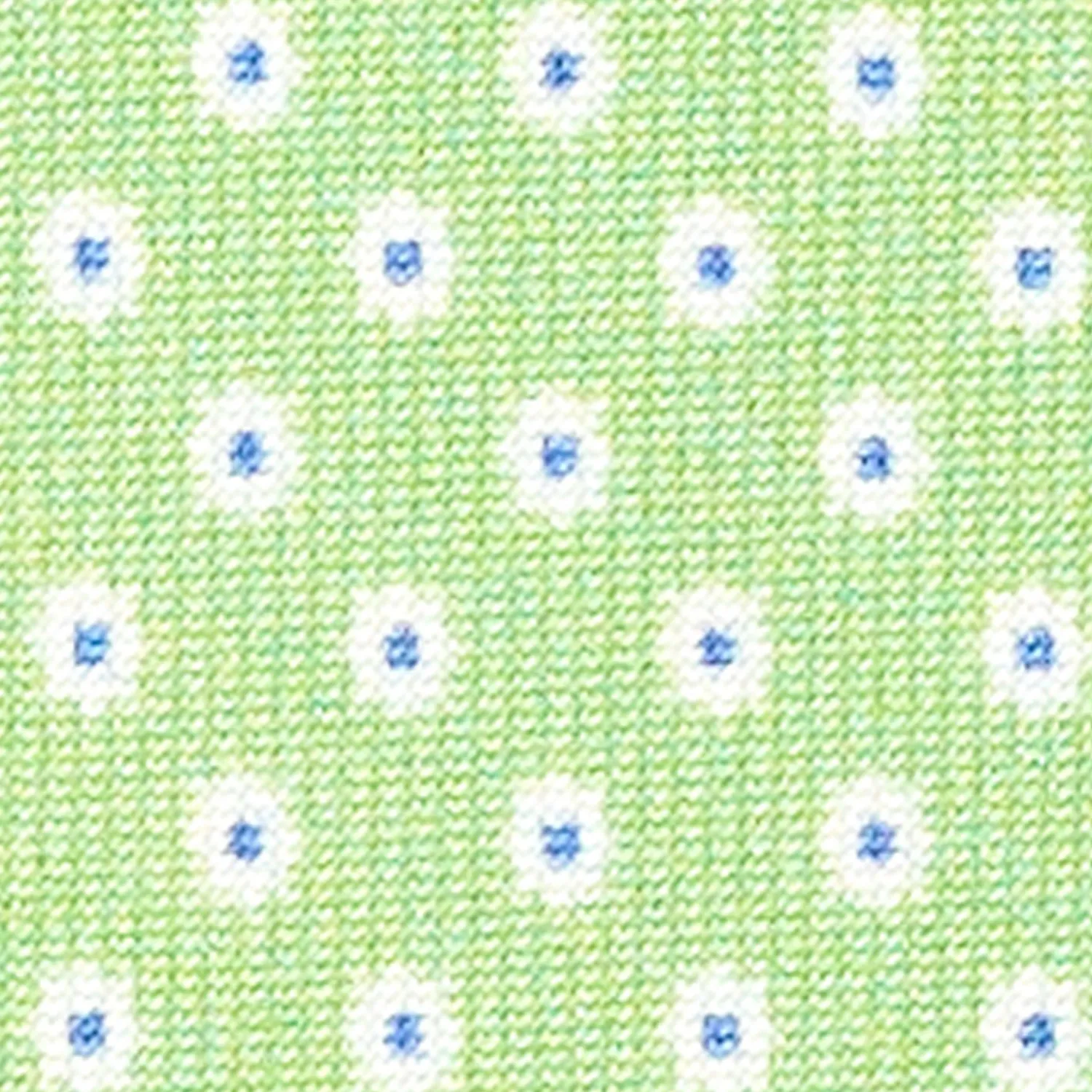 Light Green Sartorial Classic Silk Tie - Small Flower Pattern>E.Marinella Store