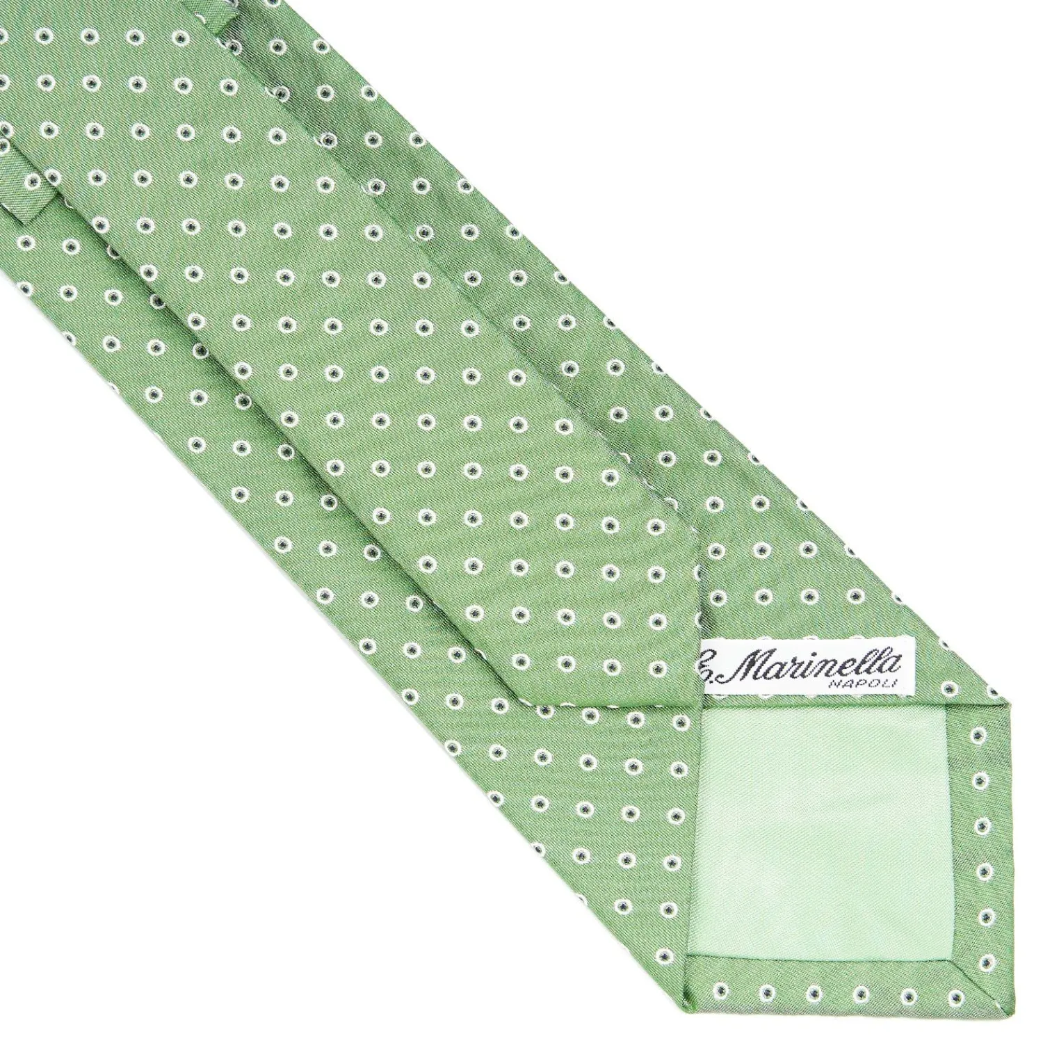 Light Green Sartorial Jacquard Silk Tie - Small Geometric Pattern>E.Marinella Cheap